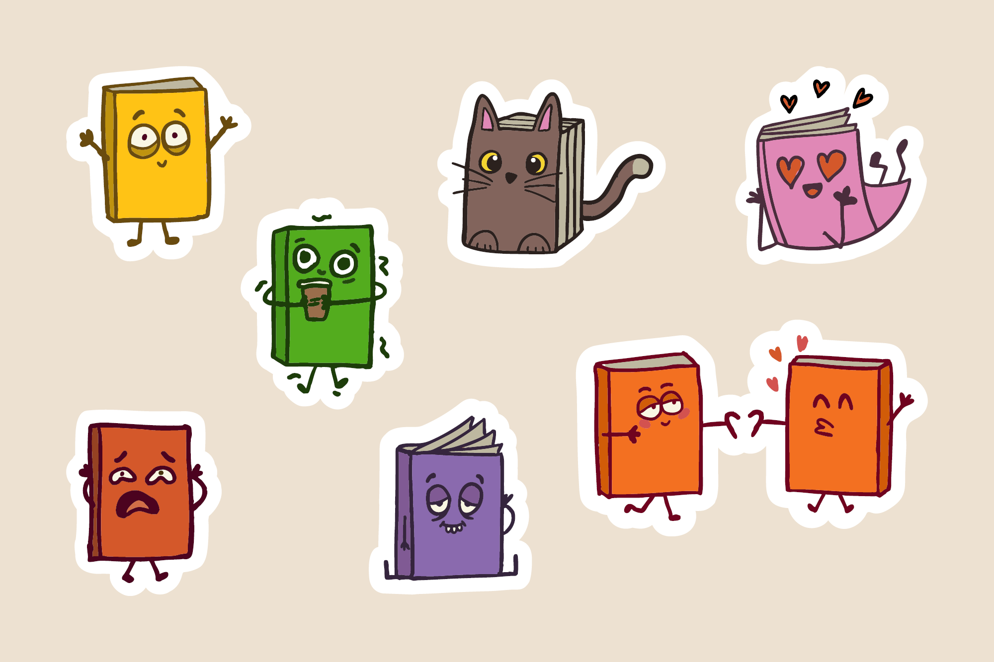 Bibliotheek UAntwerpen - Stickers Warmste Week