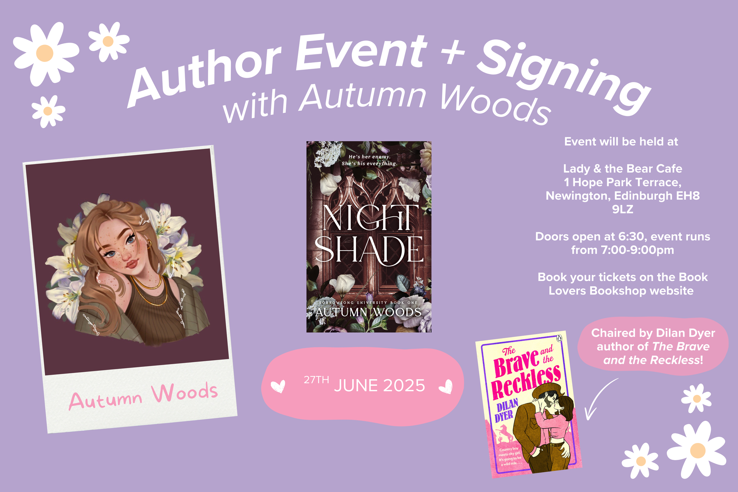 Dark Academia and Romance: An Author Event and Signing with Autumn Woods author of Nightshade!