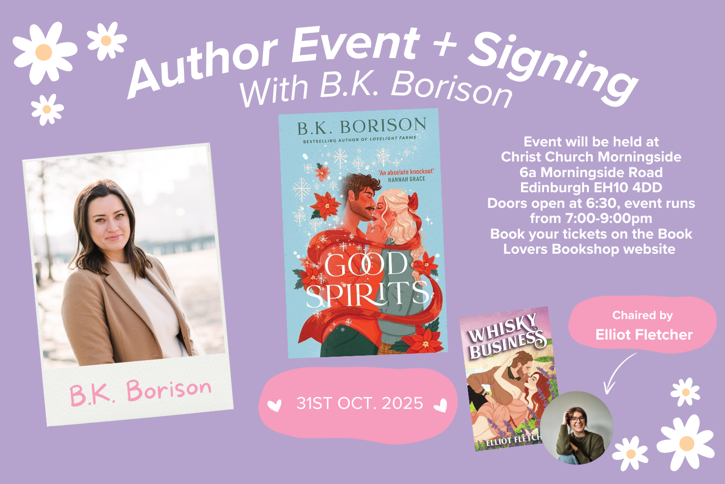 Ghosts, Romance and the Paranormal: An Author Event & Signing with BK Borison