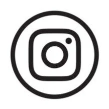 Instagram logo in black and white