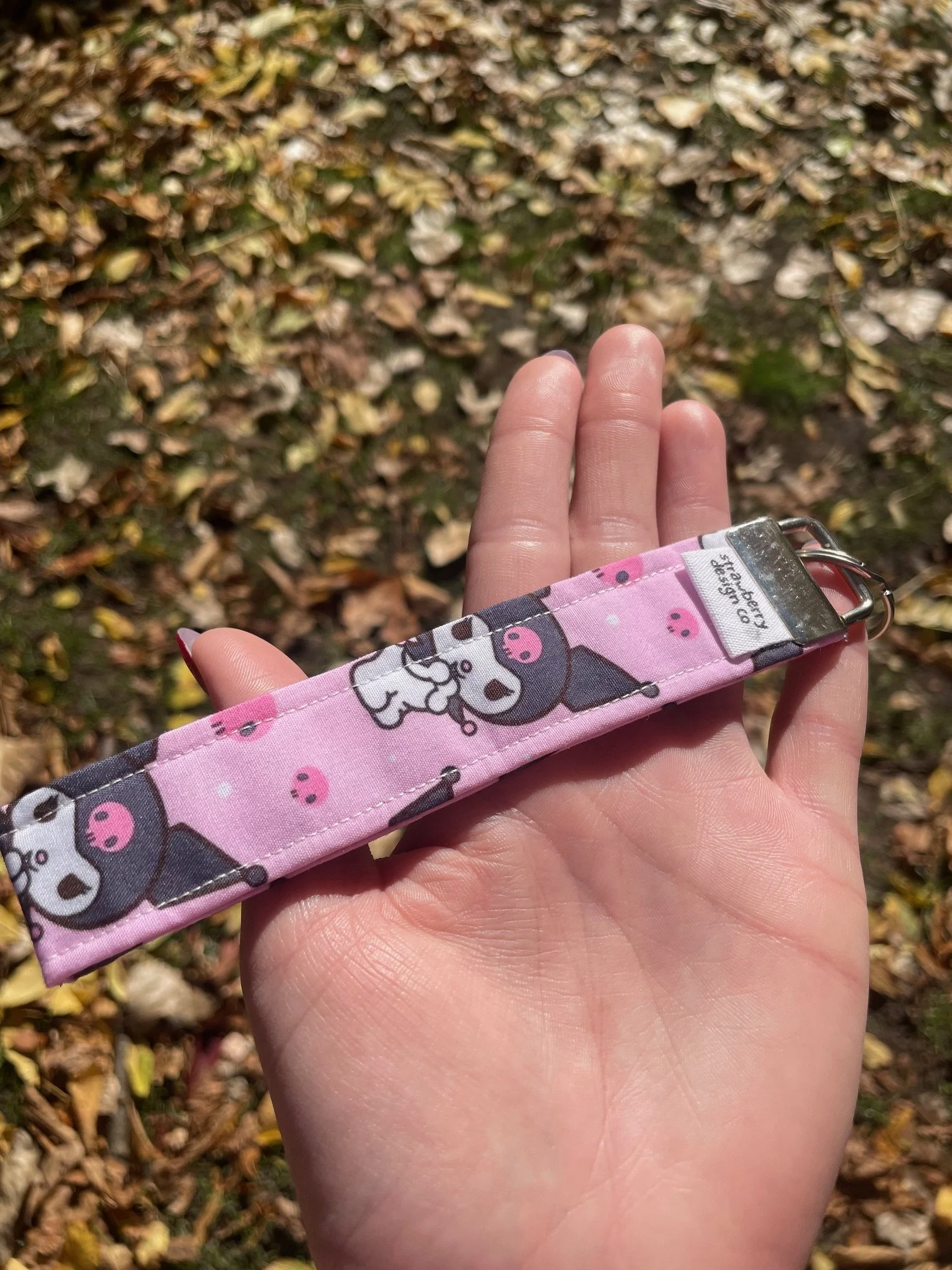 Kuromi Pink Wristlet - Front.jpeg