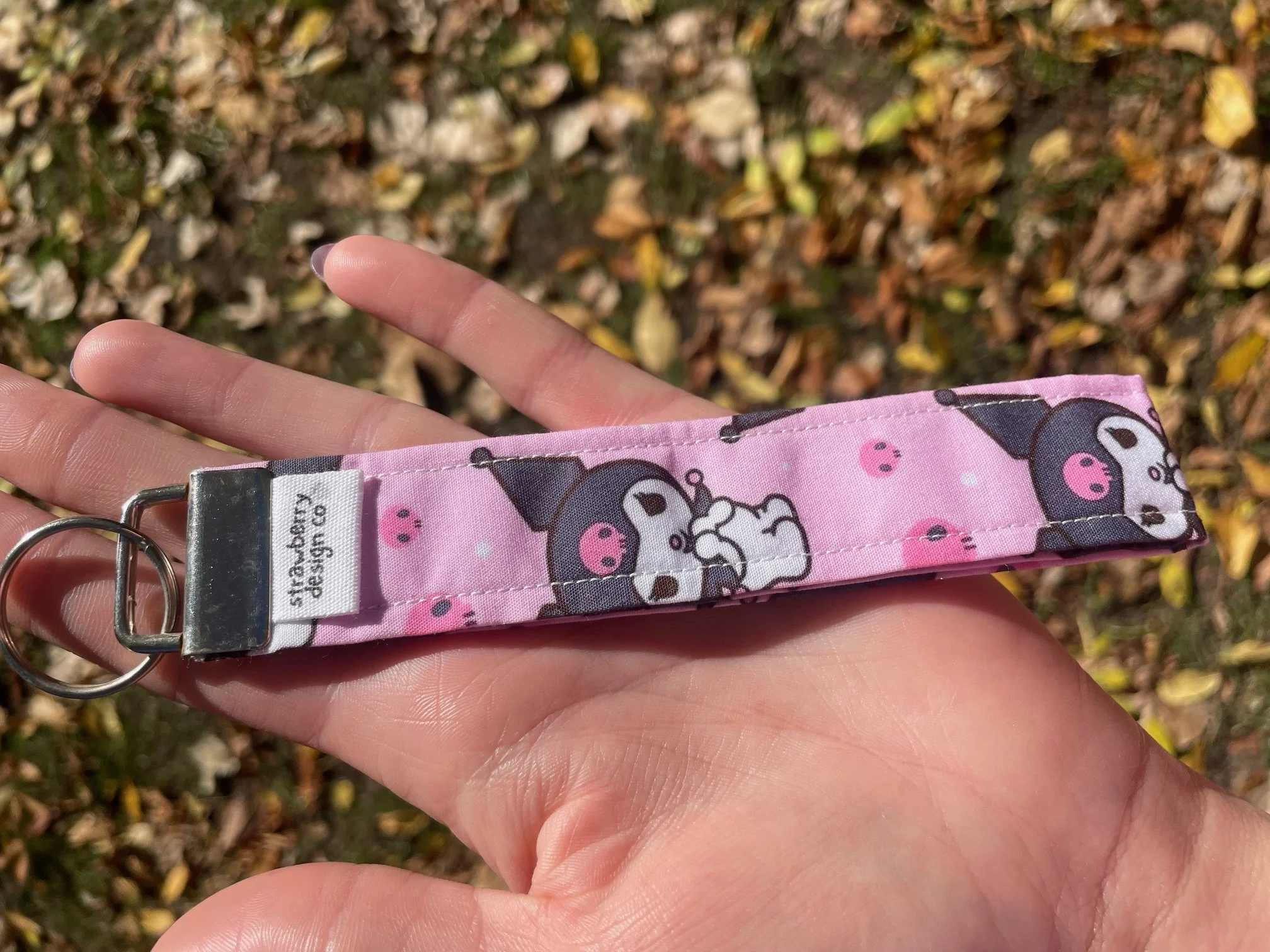 Kuromi Pink Wristlet - Front 1.jpeg