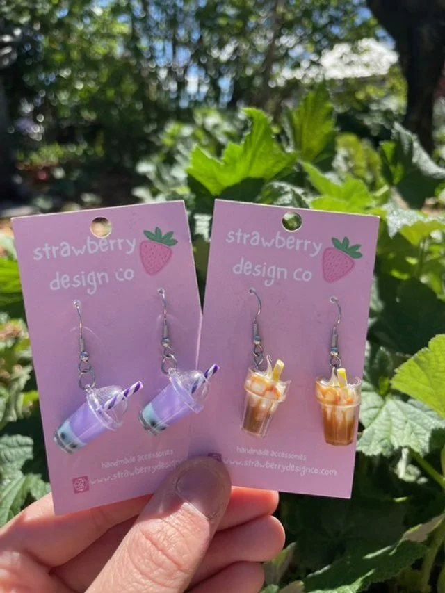 Drinks Earrings - Frappe