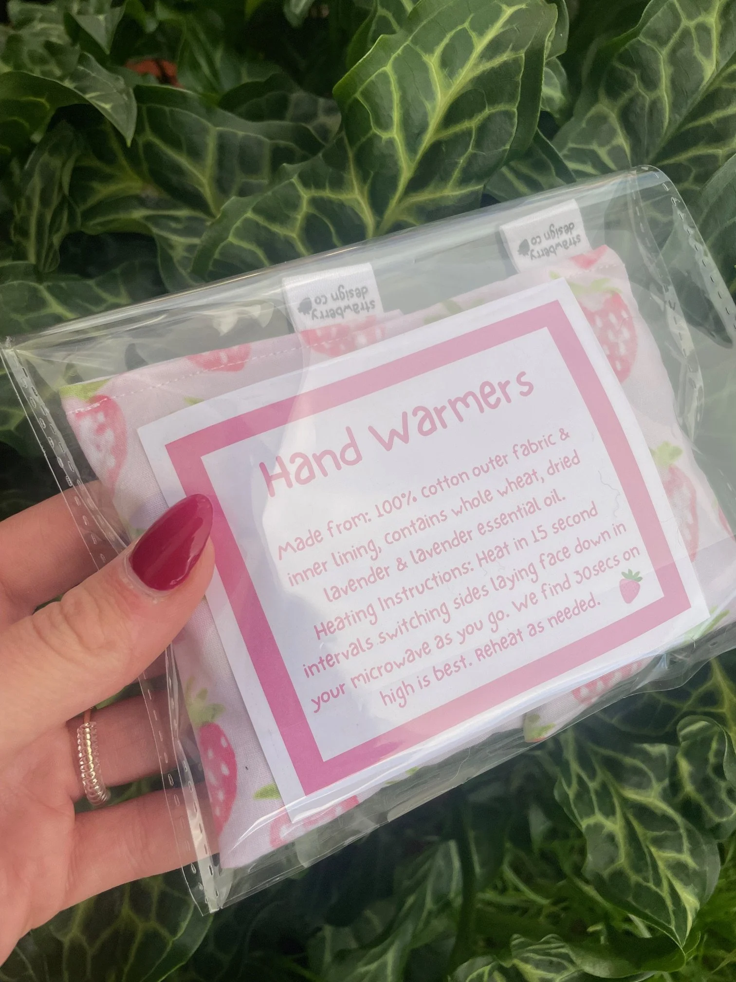 Pink Strawberry Hand Warmers - Back.jpeg