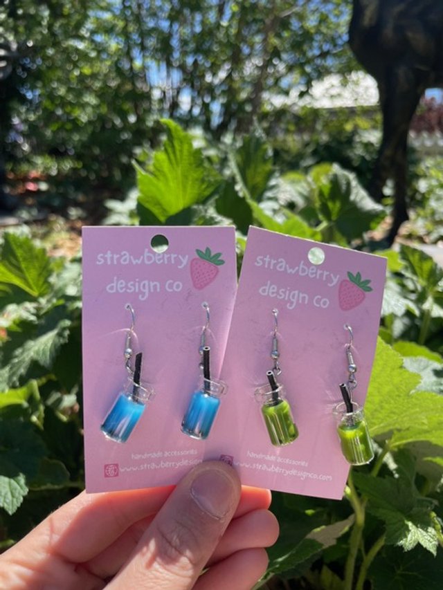 Drinks Earrings - Boba Tea