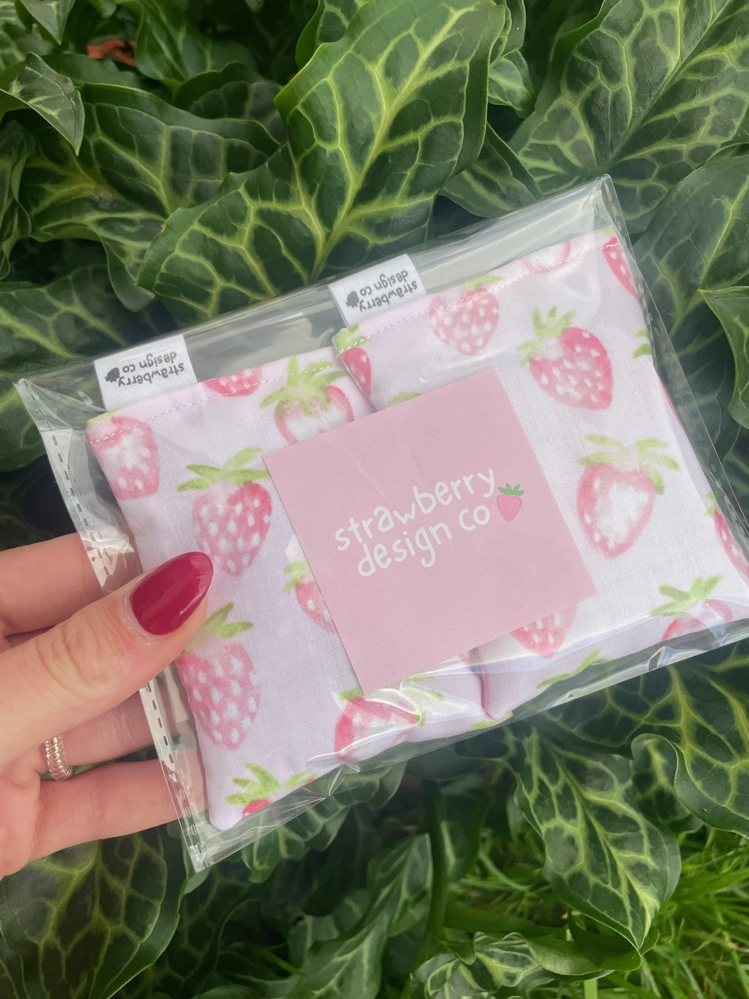 Pink Strawberry Hand Warmers - Front.jpeg