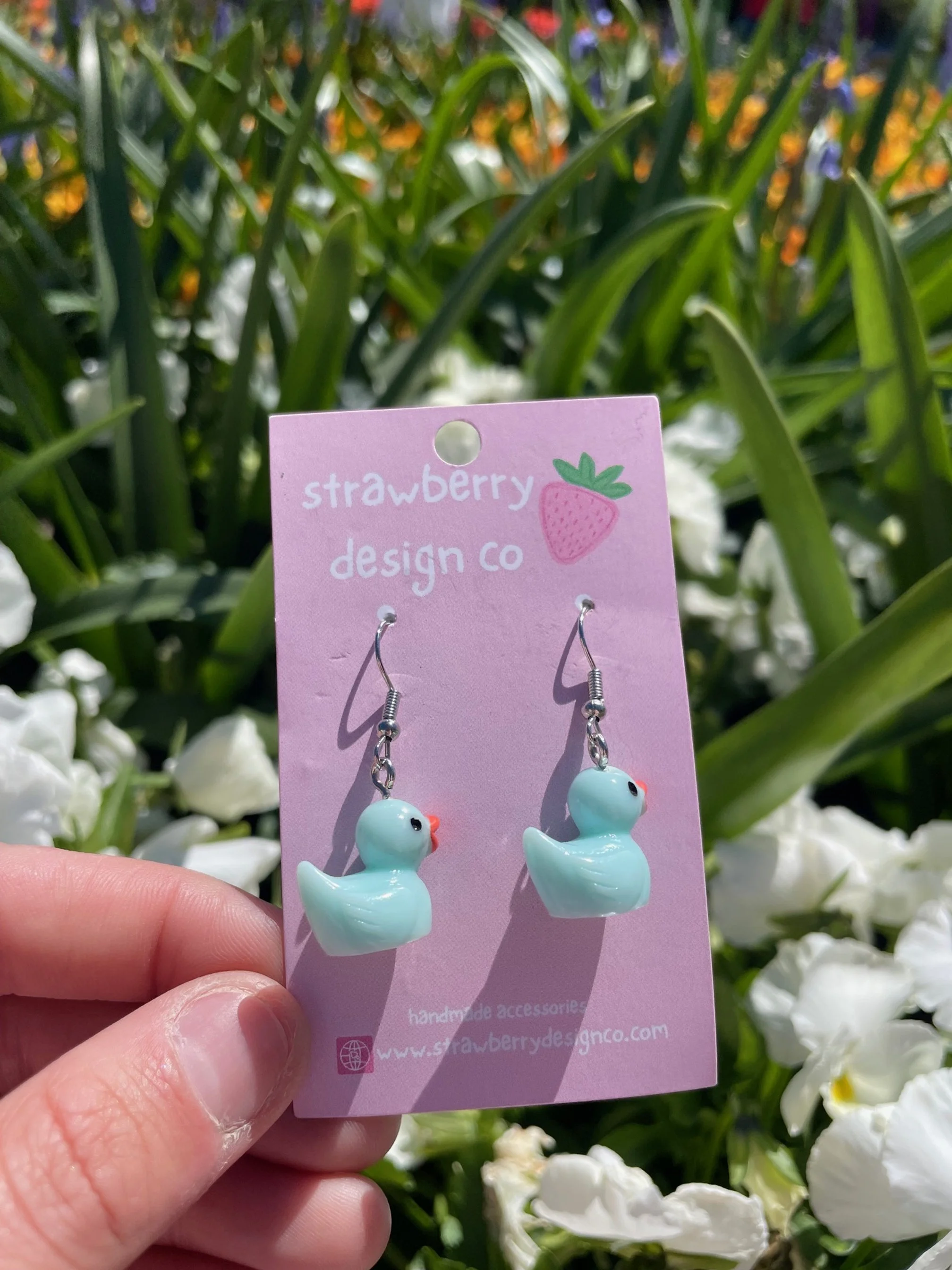 Animals Earrings - 3D Ducks