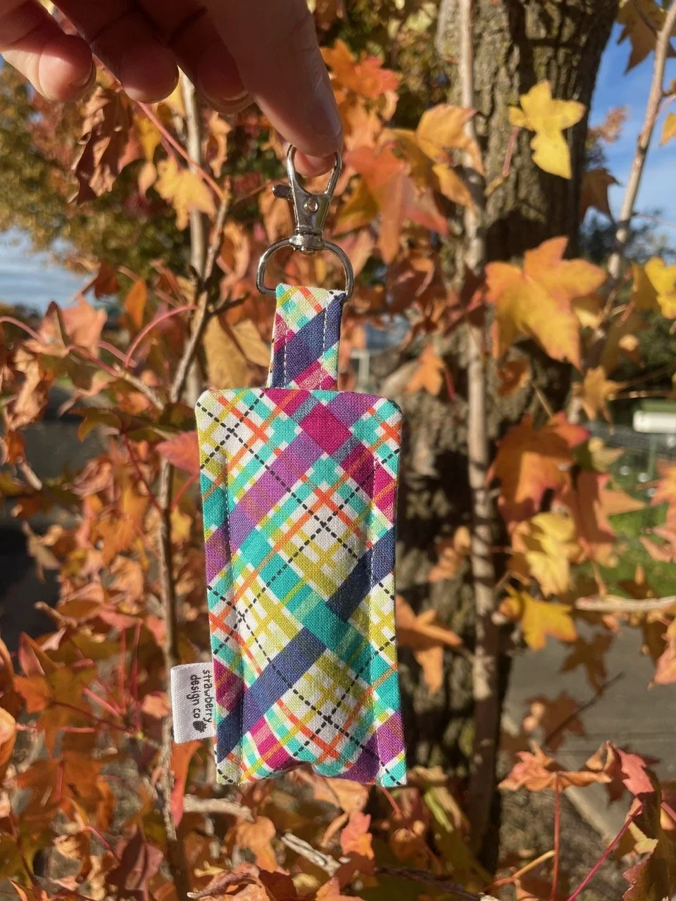 Colourful Plaid Lipgloss Holder - back.jpeg