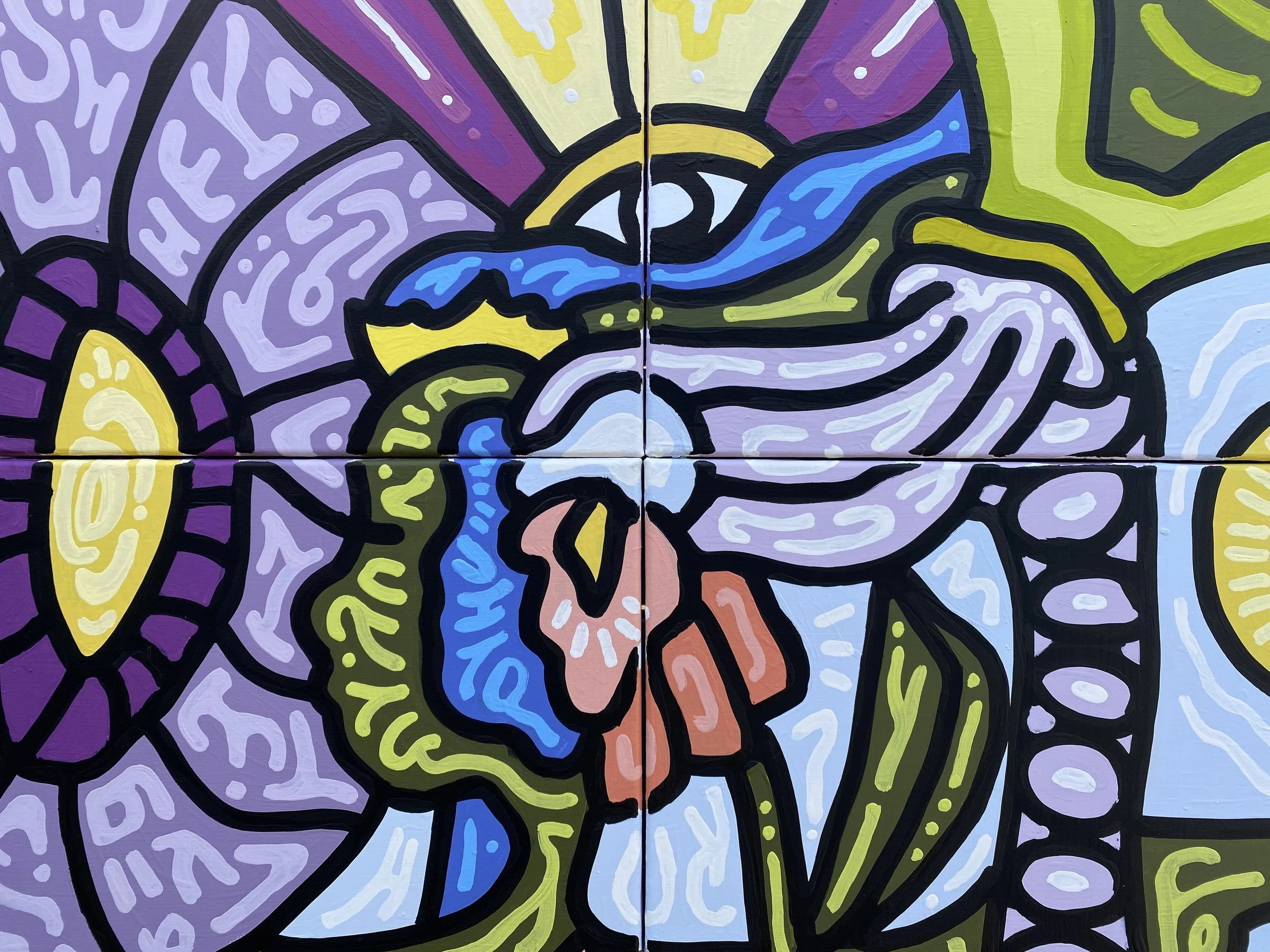 01_Nimea Ariana_Coming Together _Acrylic on Canvas_22in x 28in_4 Tiles_2026.jpg