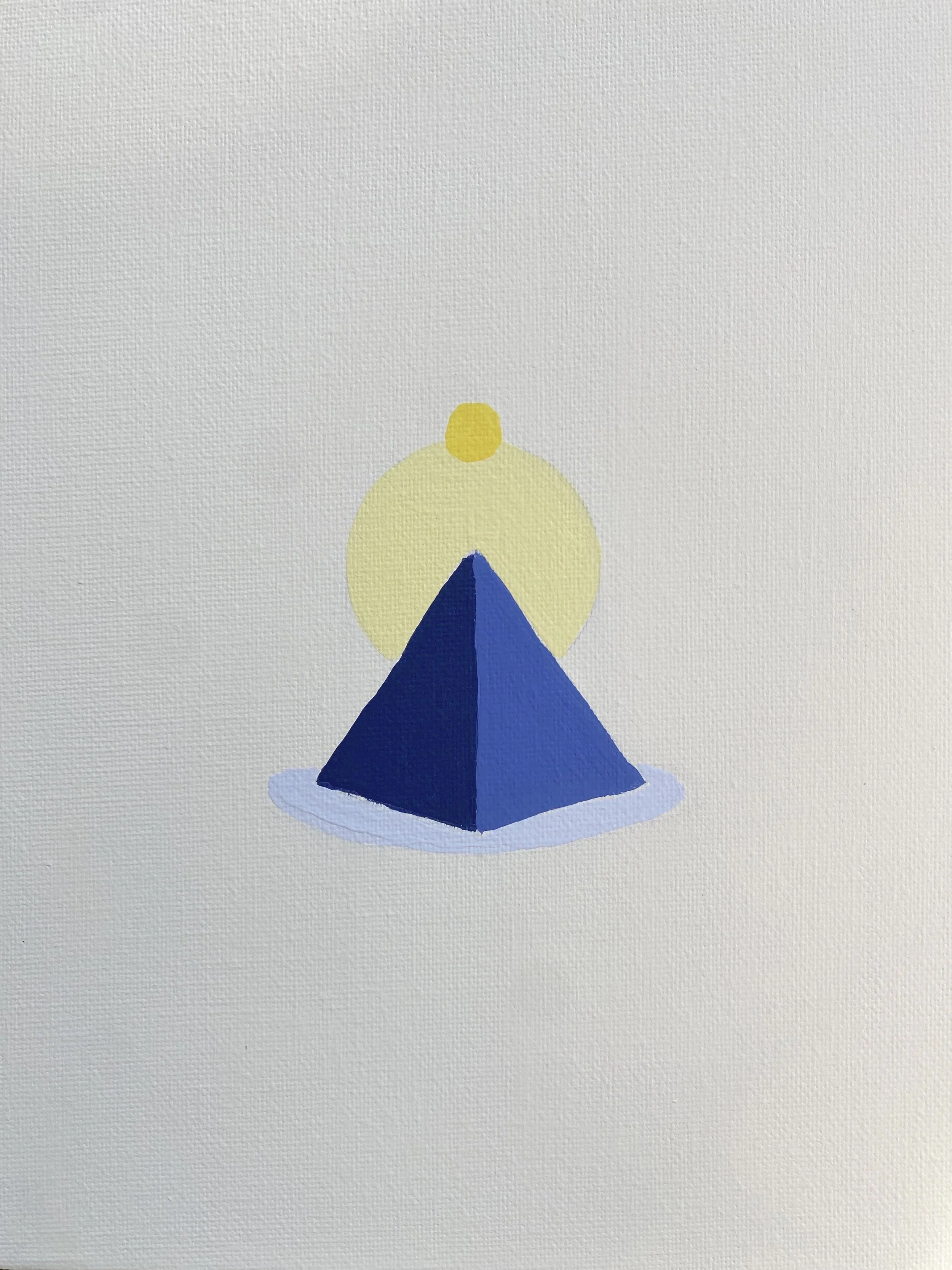 Solid State, Acrylic on Canvas, 10" h x 8" w, 2026