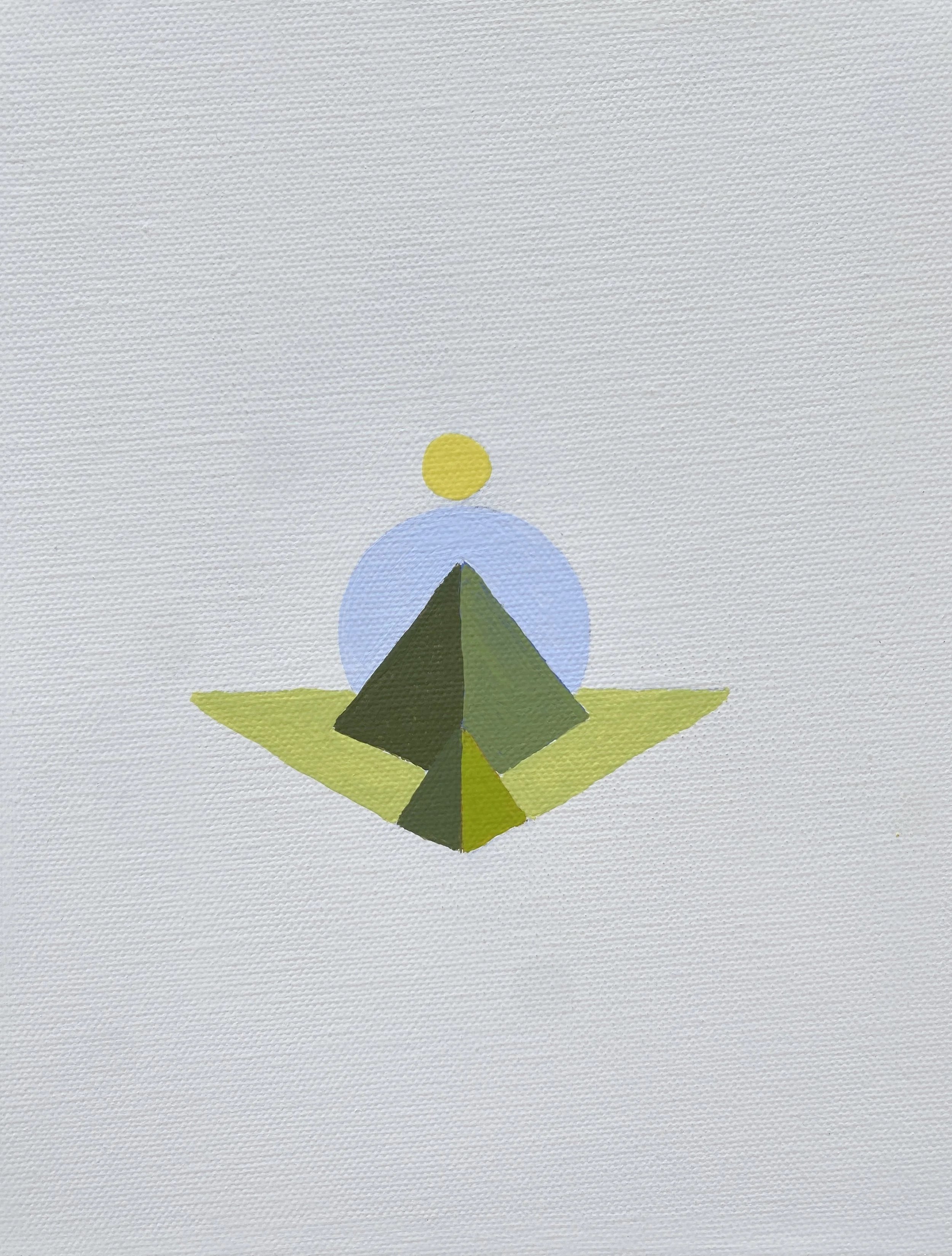 And Then There Were Two, Acrylic on Canvas, 10" h x 8" w, 2026