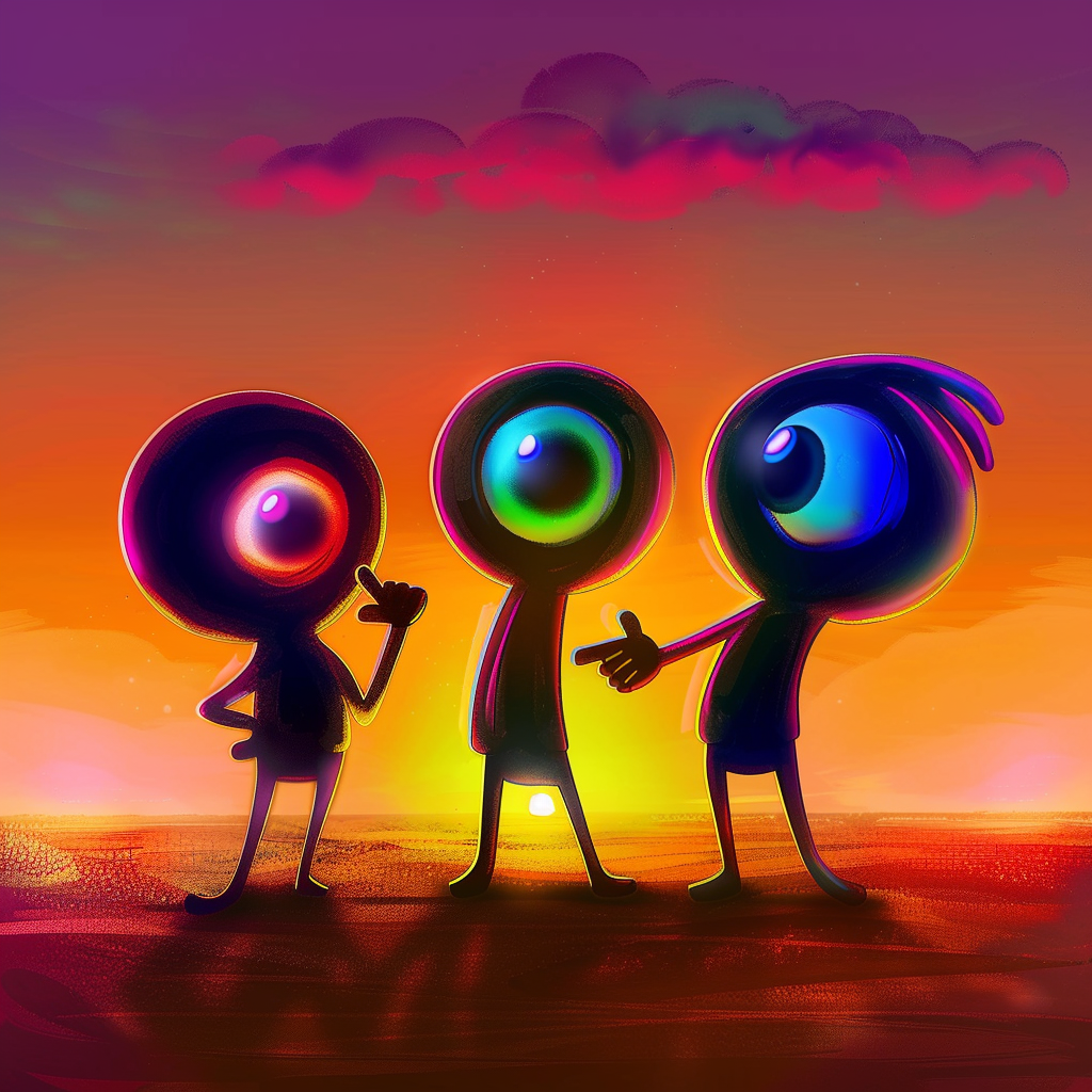 a large eye as a puzzle