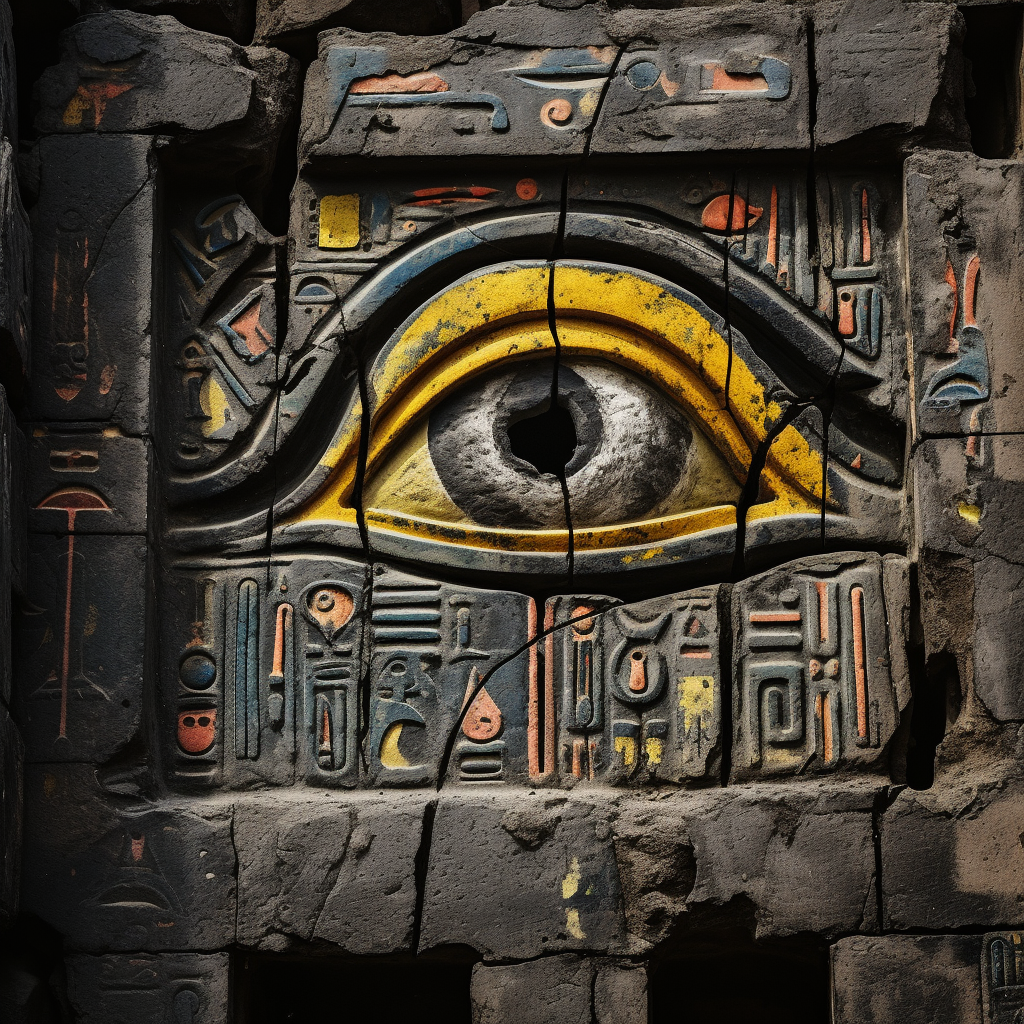 a large eye as a puzzle