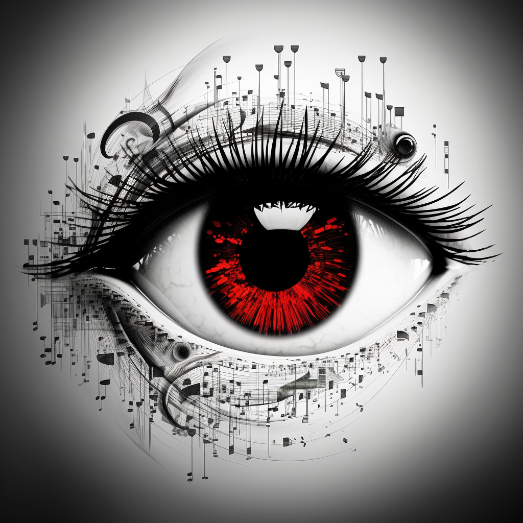 a large eye as a puzzle