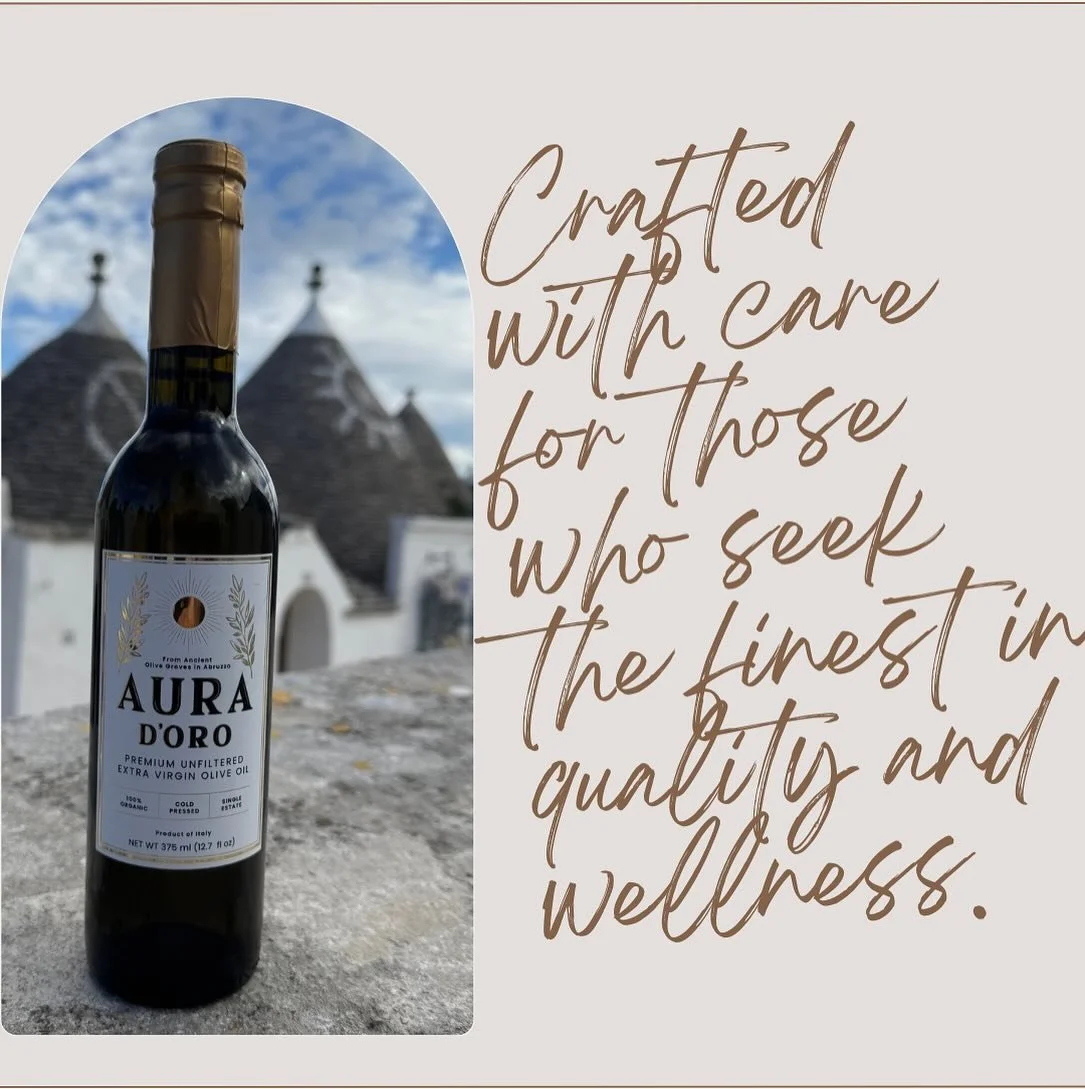 🌿✨ Crafted with Care ✨🌿

&ldquo;Crafted with care for those who seek the finest in quality and wellness.&rdquo;

At Aura D&rsquo;Oro, every bottle of our extra virgin olive oil is a reflection of our dedication to purity, tradition, and quality. Fr