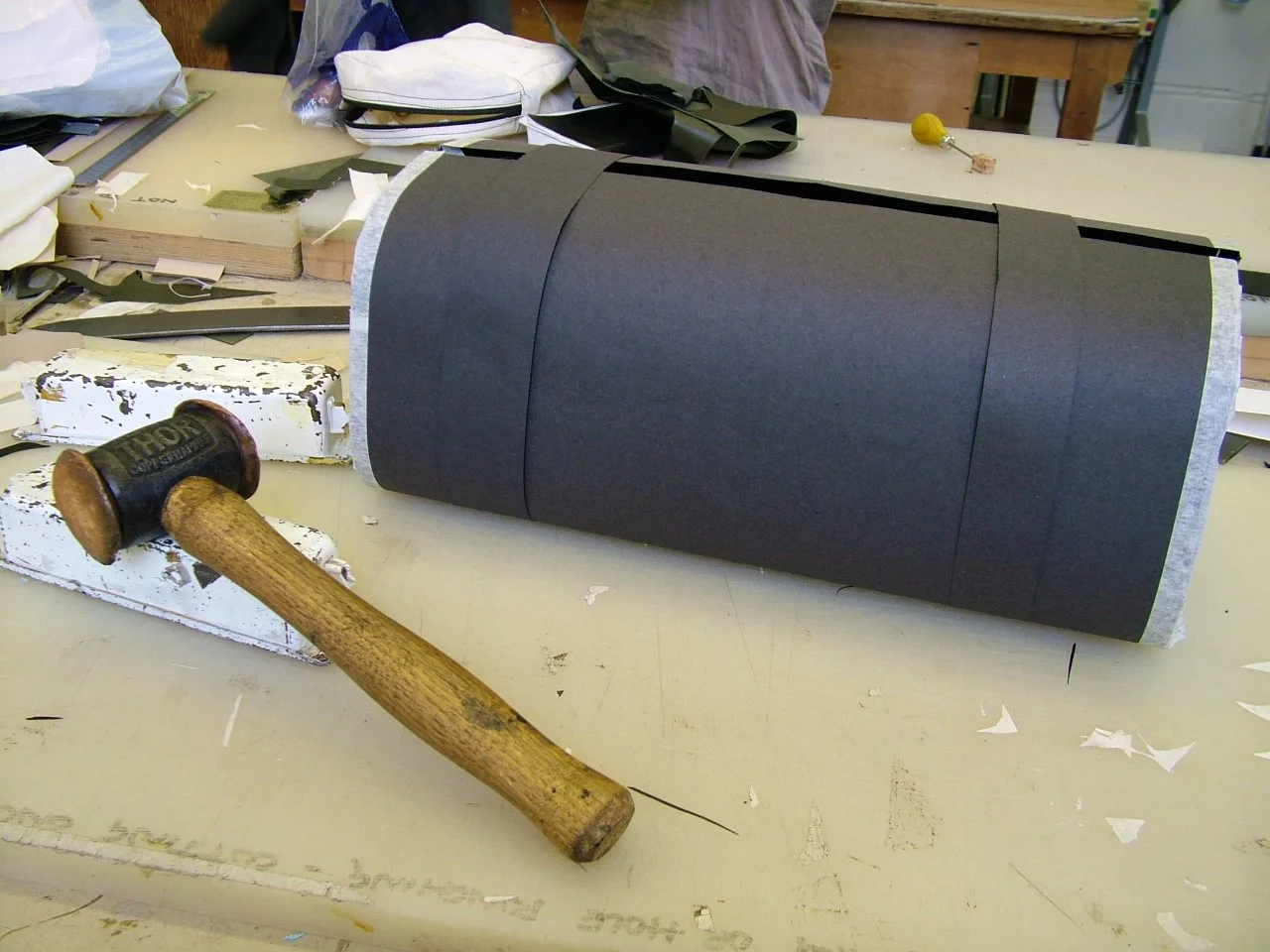 Prototype for my first leather bag