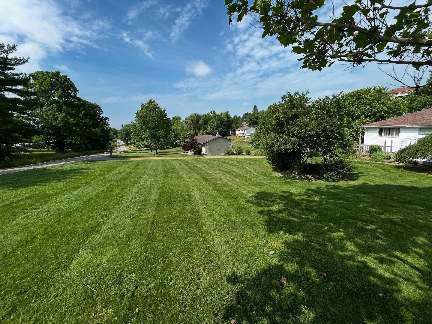 Feels like summer. 
#lawncarebusiness #lawncare #lawnstripes