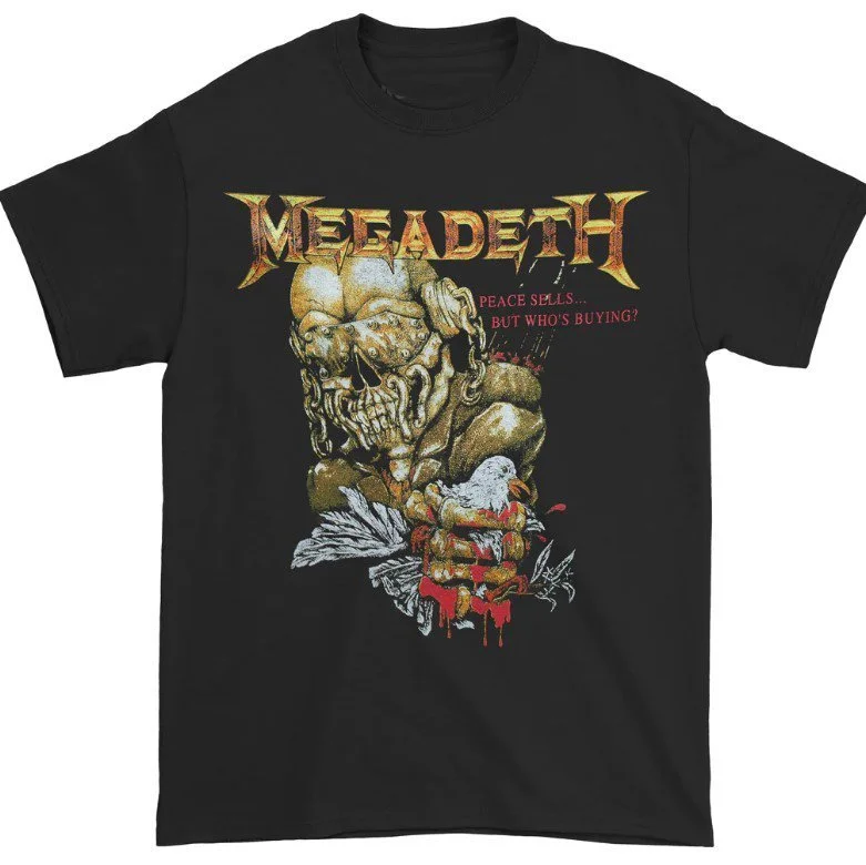 Tee-shirt Megadeth Métal - Création Artisanale Coton épais - Tailles S à 2XL