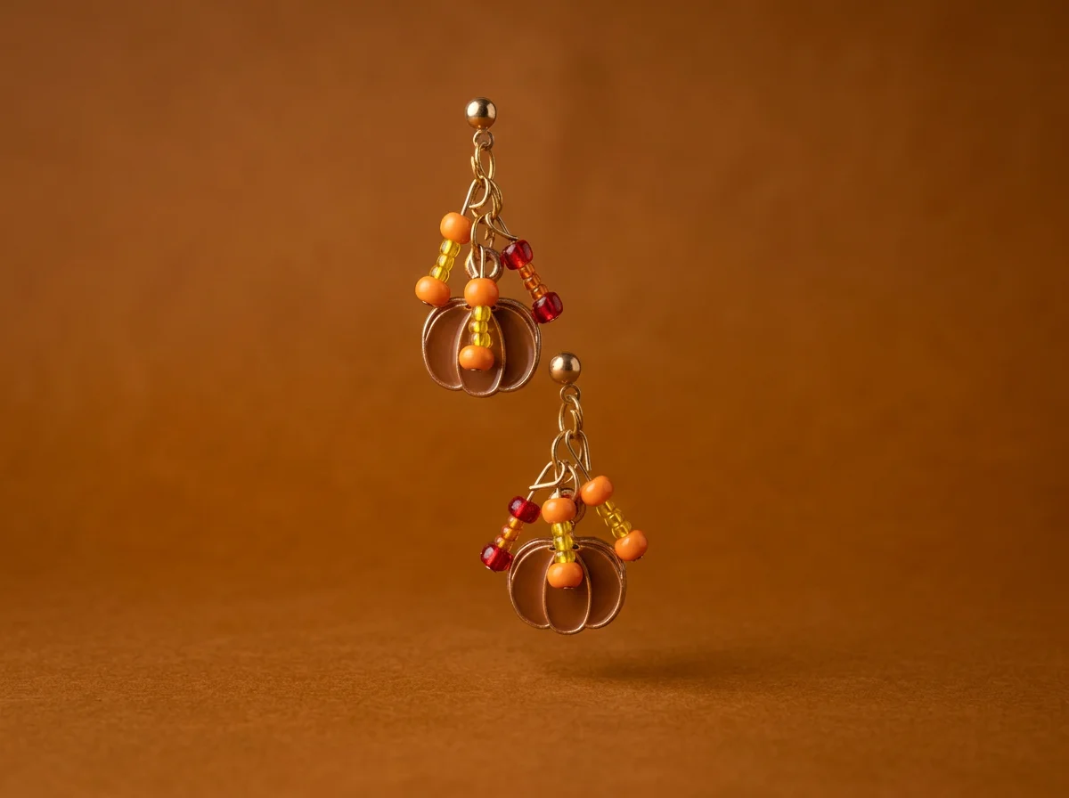 Beaded Thanksgiving Earrings