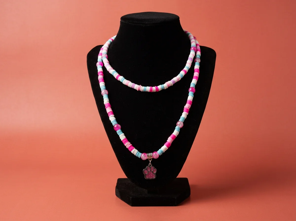Beaded Pawprint Necklaces