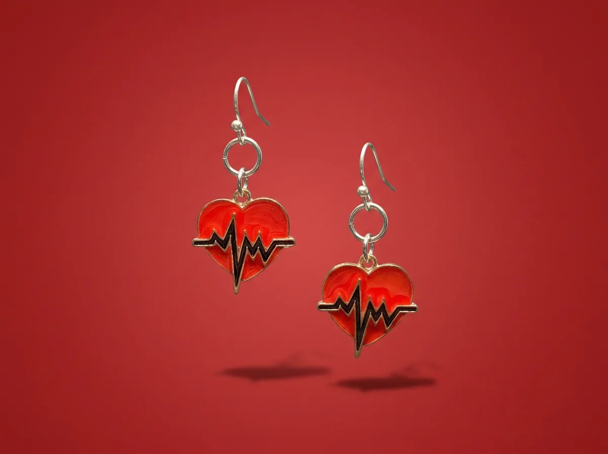 Dangle Charm Valentine's Day Earrings