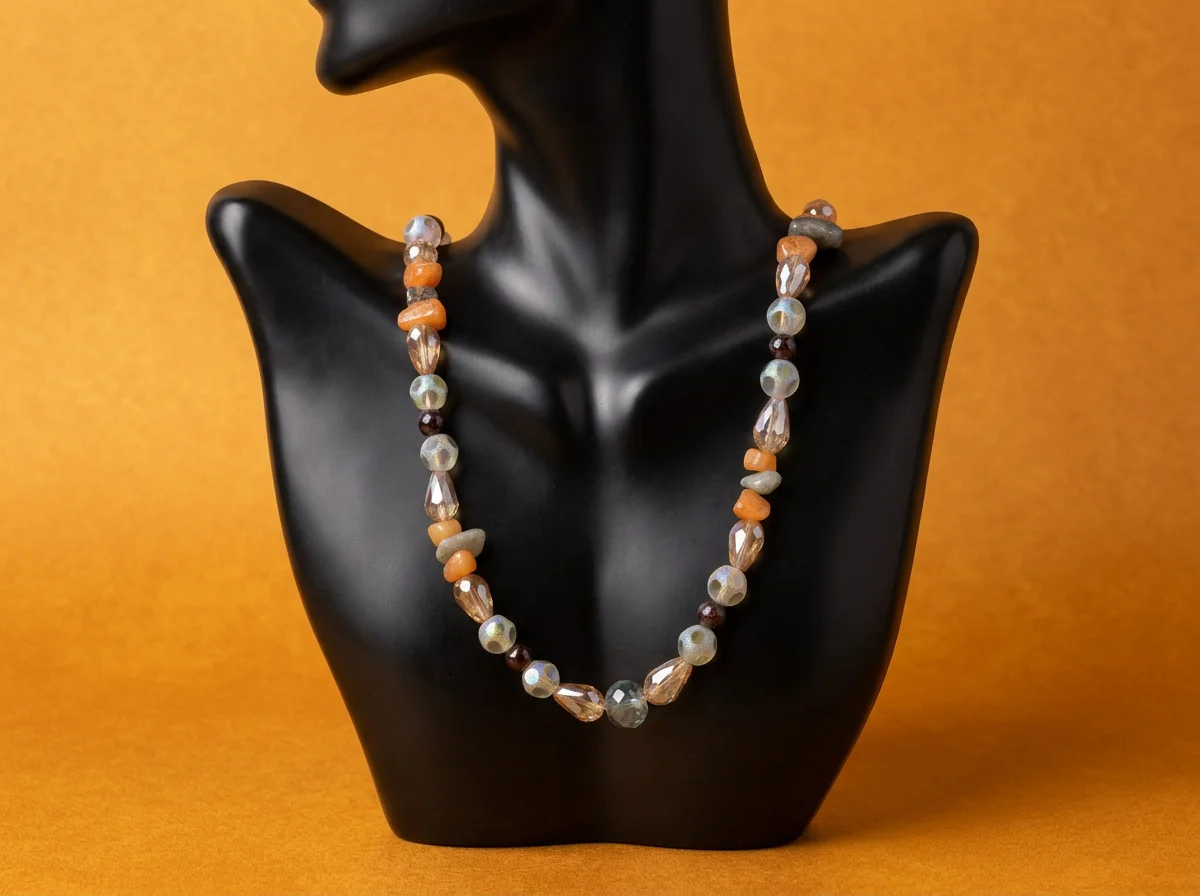 Warm Fall Beaded Necklace