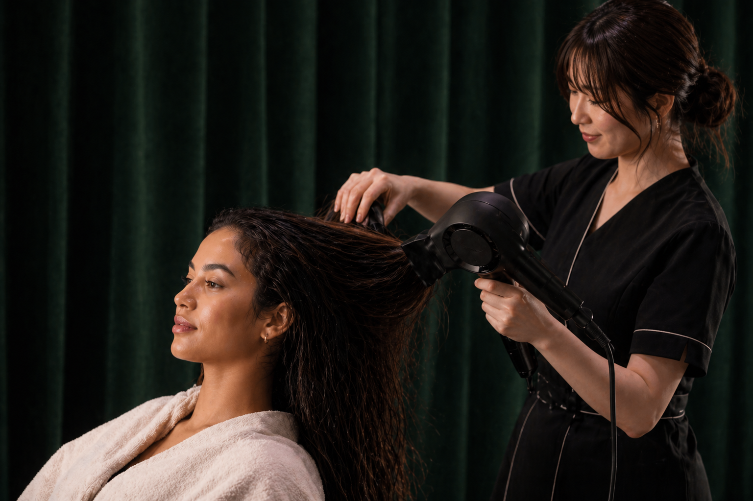 Step 12. Free Blow Dry (Up to 15 mins)
