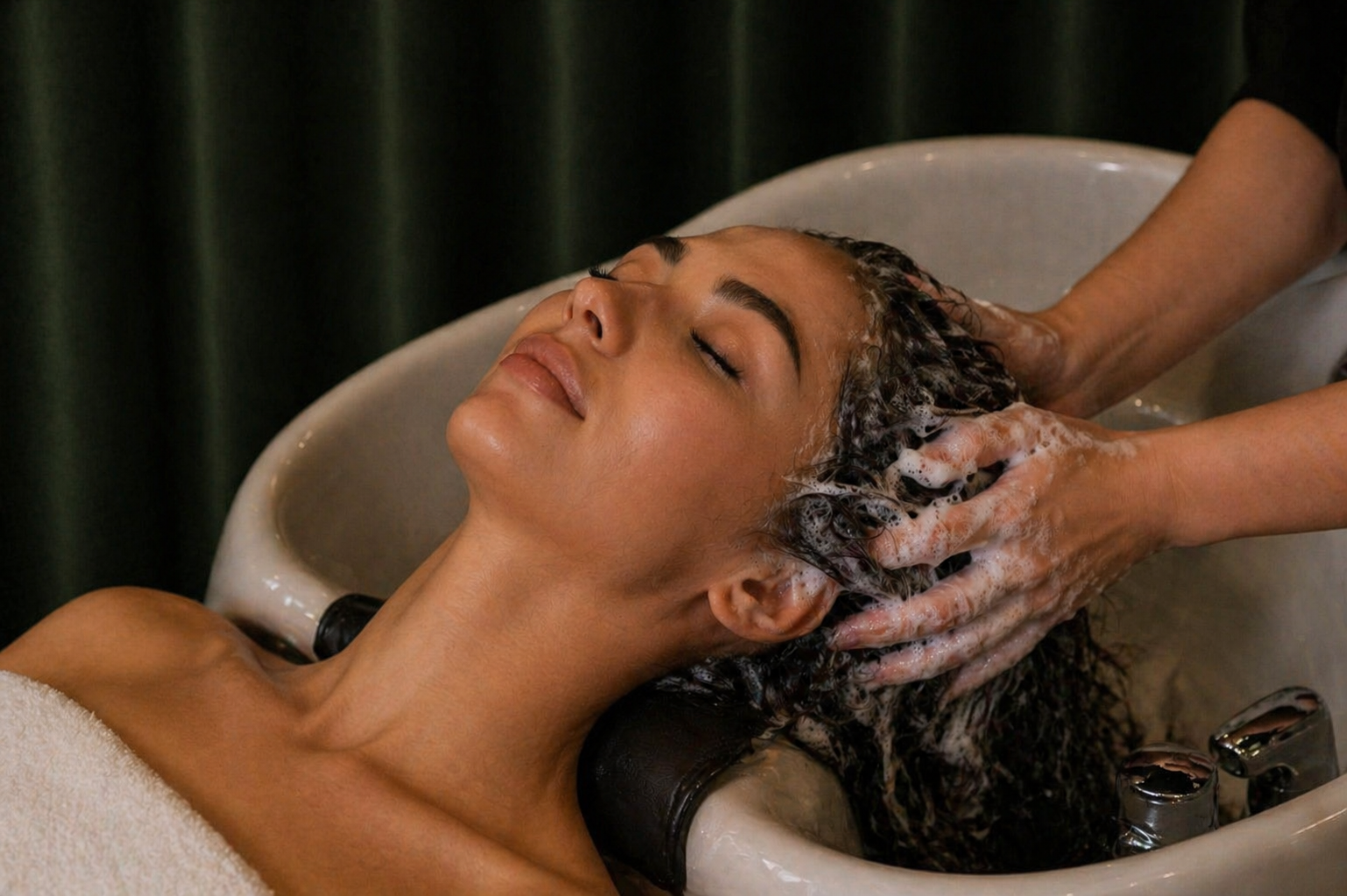 Step 6: Massage Shampoo 