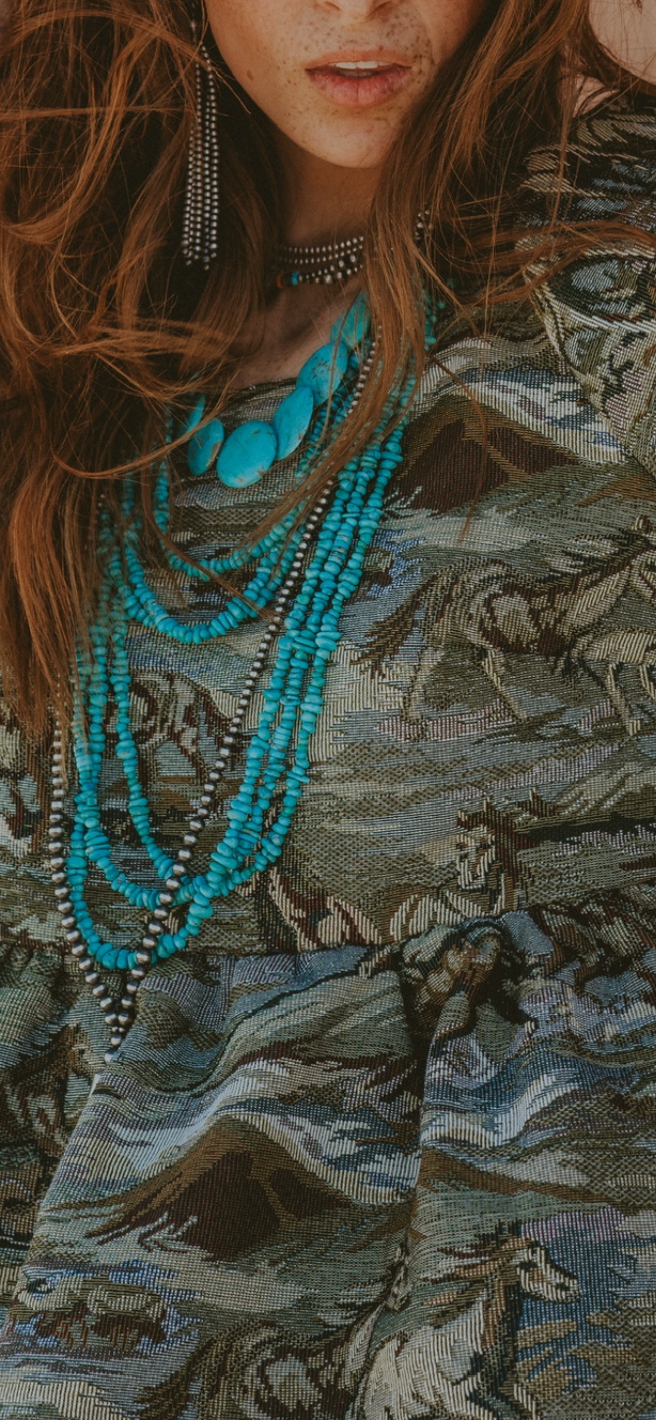 Erie Multi-Strand Turquoise Necklace