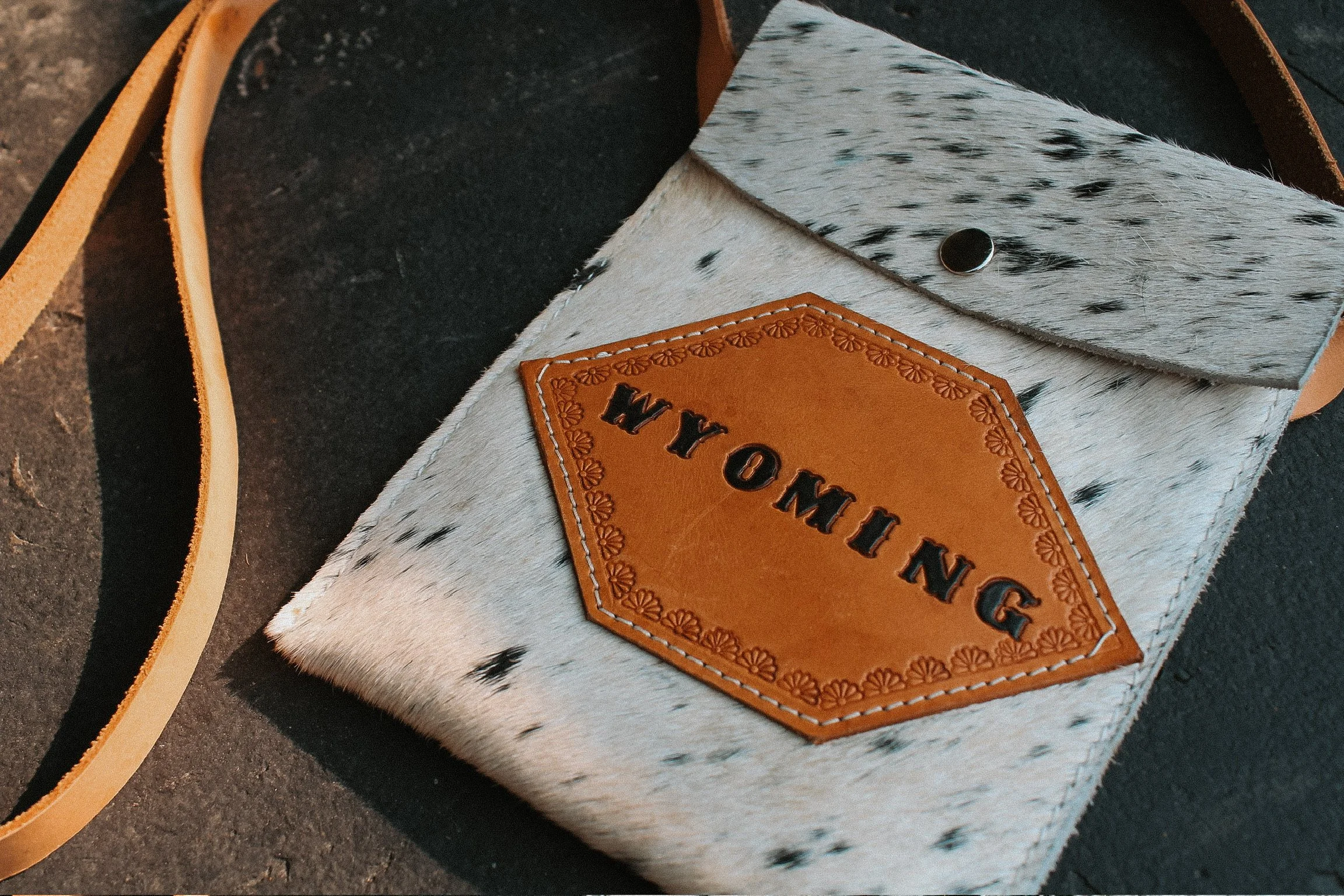 Wyoming Leather Tooled Bag