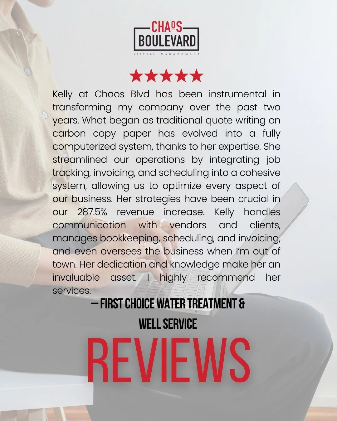 Seeing our clients beyond thrilled with our work never gets old. Success doesn&rsquo;t happen in isolation&mdash;it&rsquo;s a team effort. Our role as business managers is simple: we exist to make our clients succeed, in whatever way that looks for t