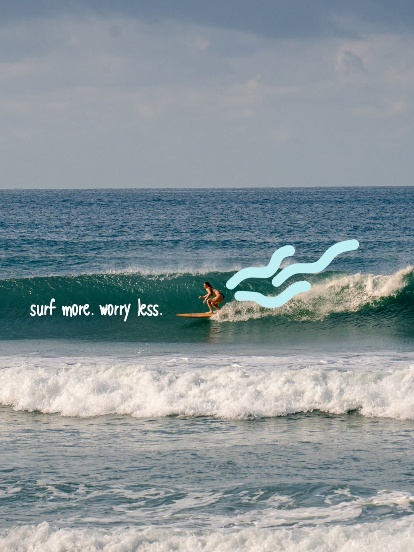 Note to self: surf more, worry less 🤙🧡 
______
📸 @pinterest #surfinglife #surfingaustralia #oceanmood #simplelife #naturetherapy