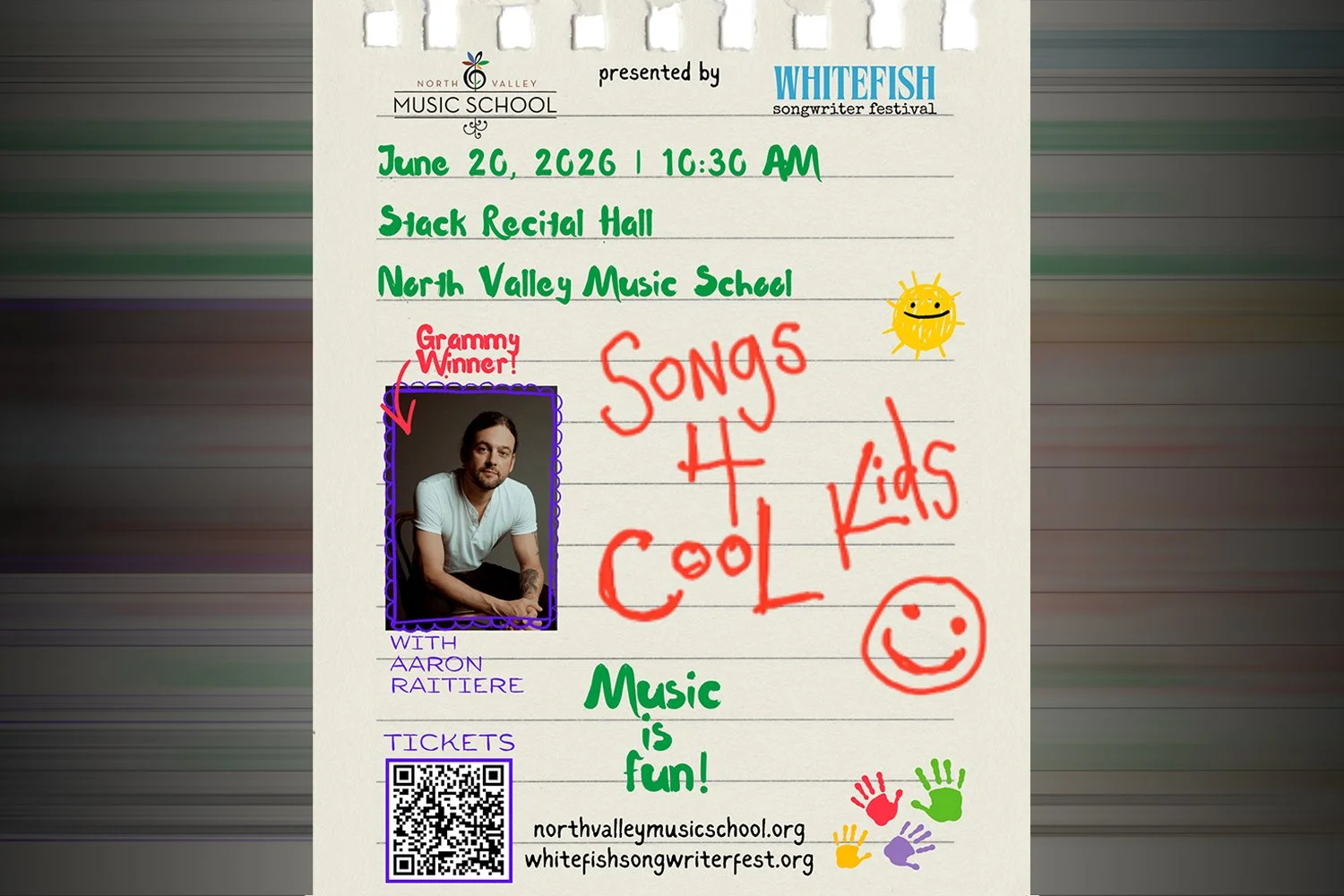 Songs for Cool Kids with Grammy Winner Aaron Raitiere