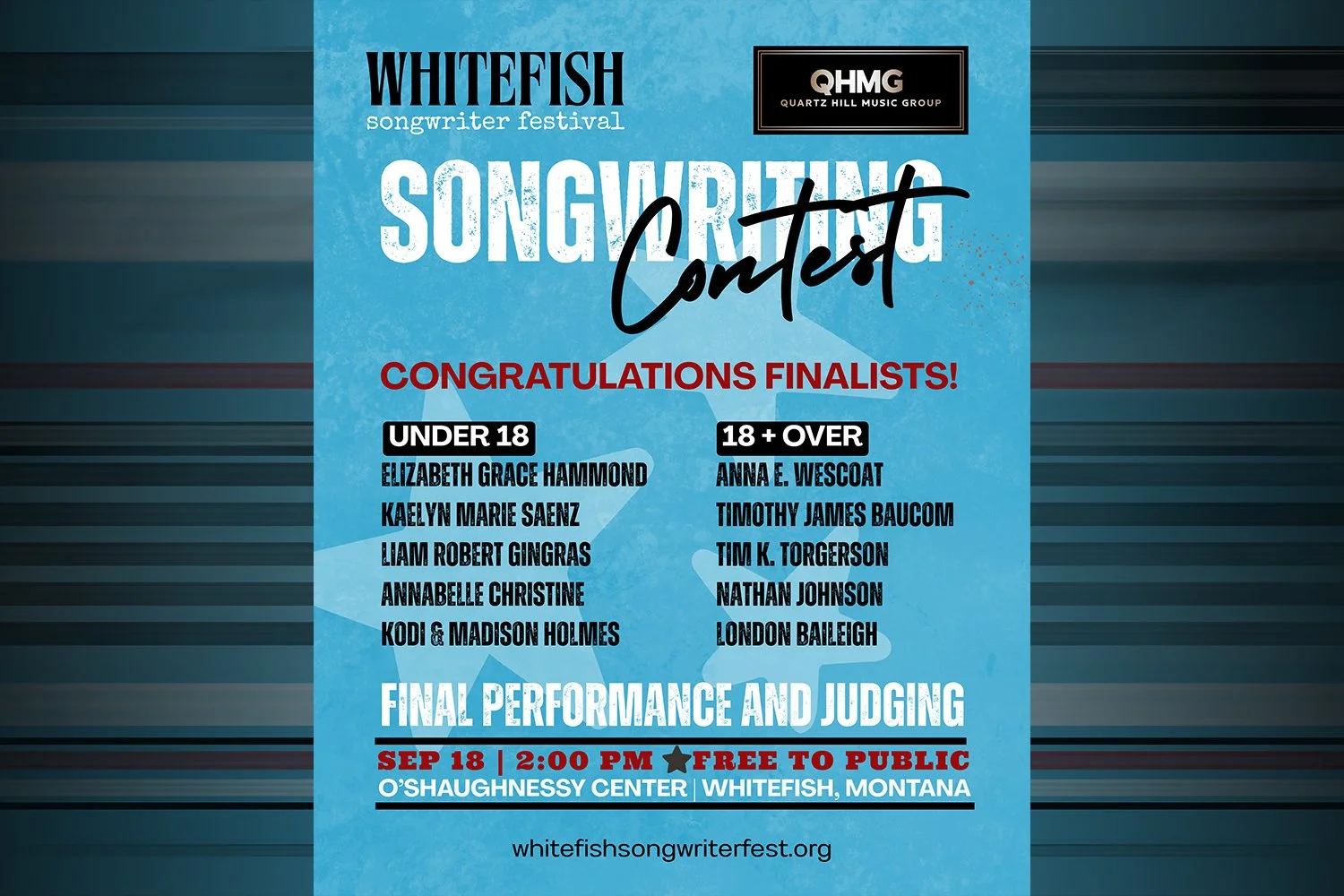 Songwriting Contest Final Performance & Judging