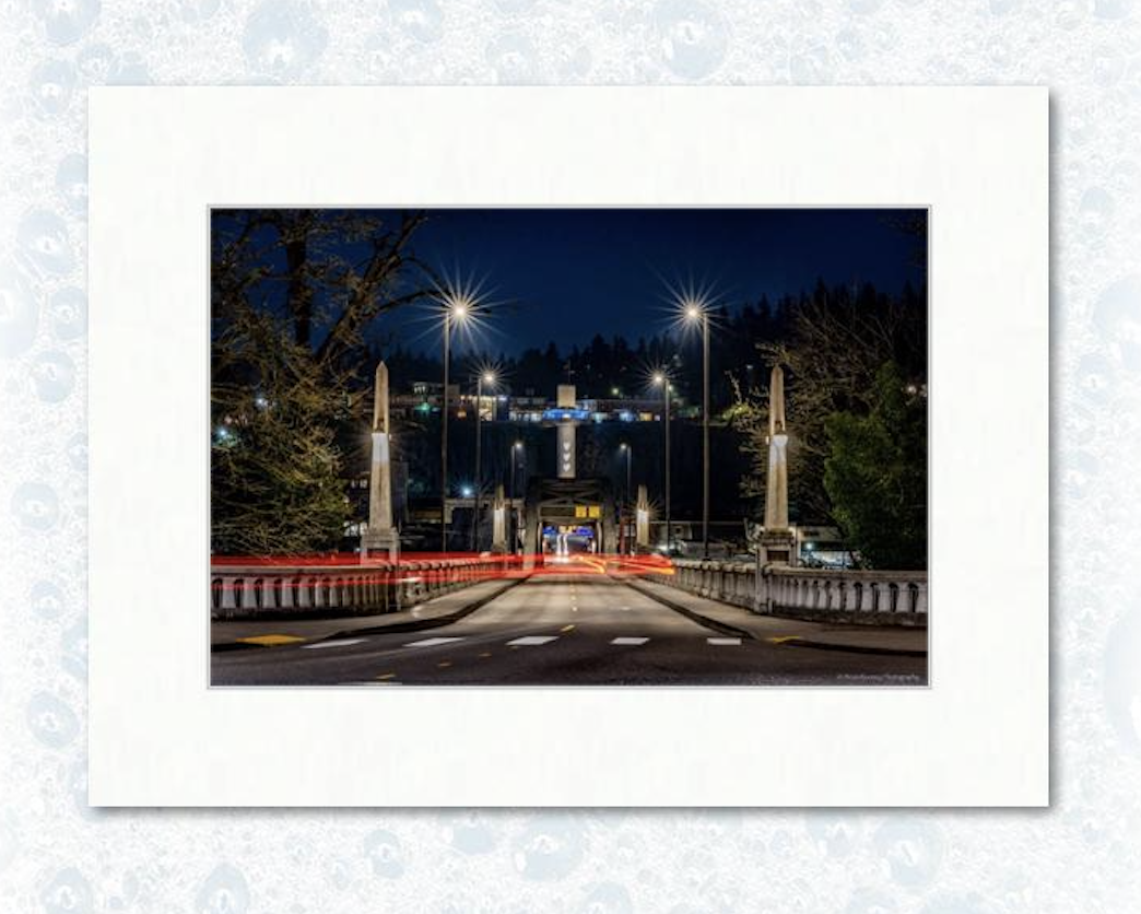 12” x 18” on 18” x 24” example matting