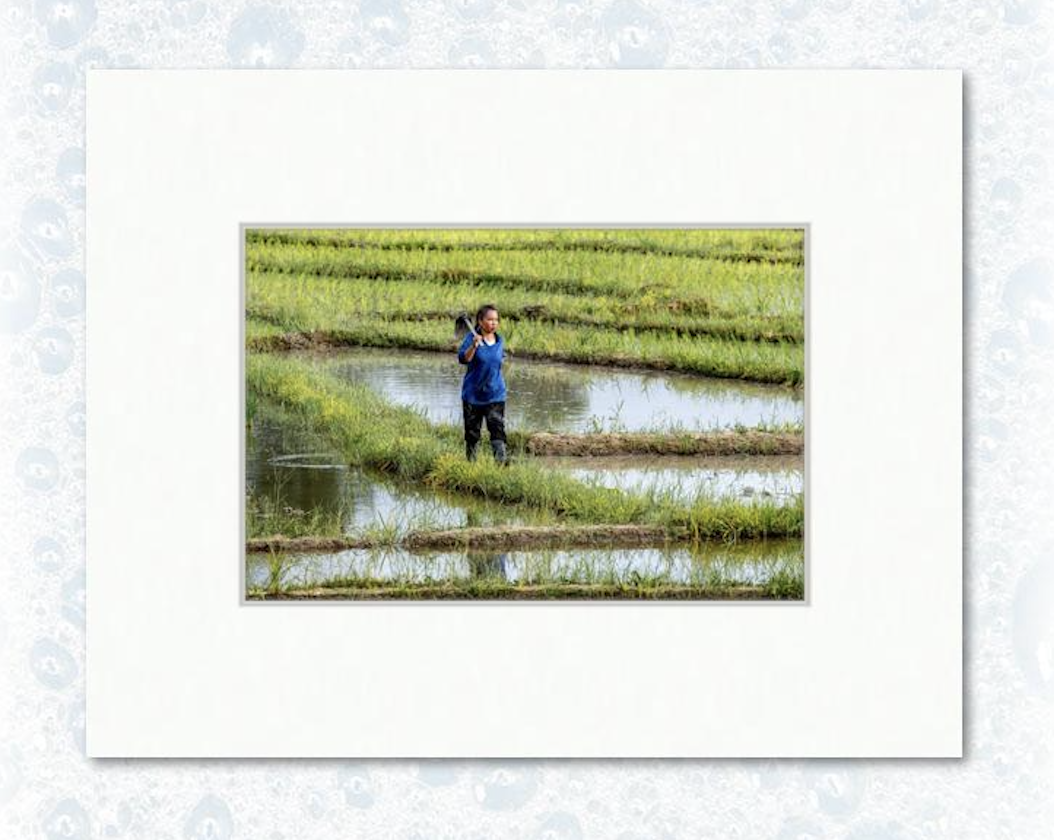 6" x 9" on 11" x 14" example matting