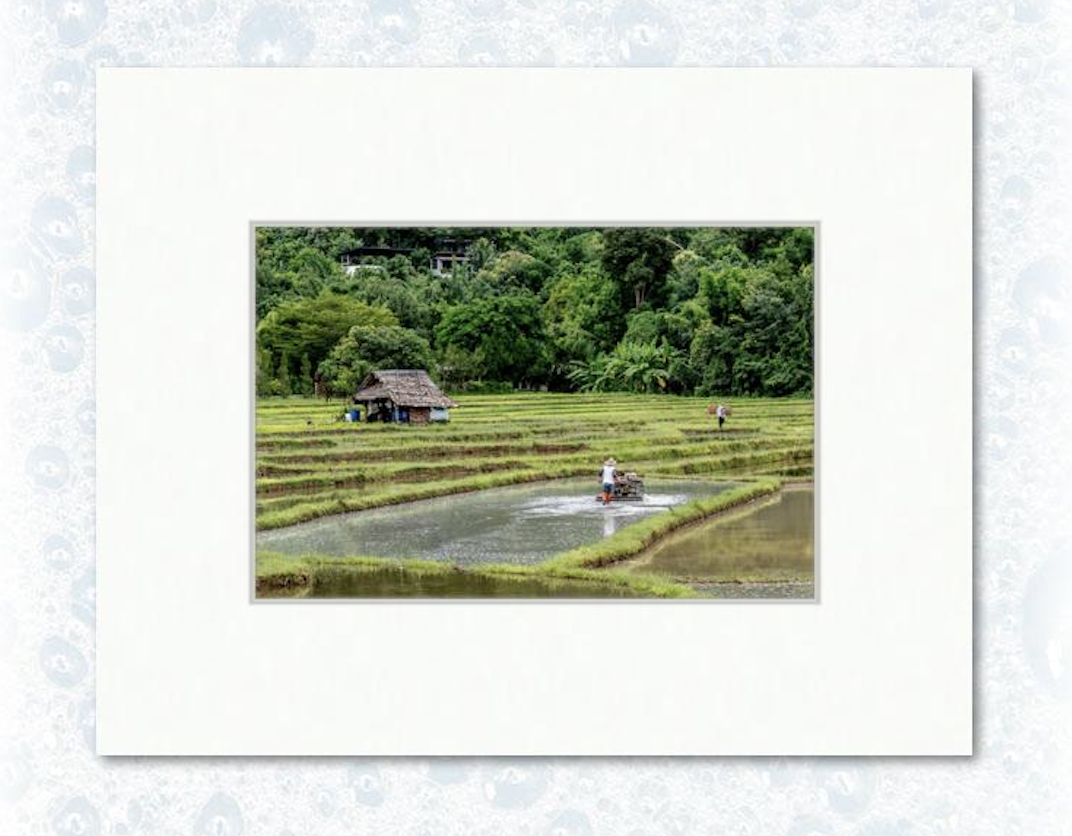 12” x 18” on 18” x 24” example matting