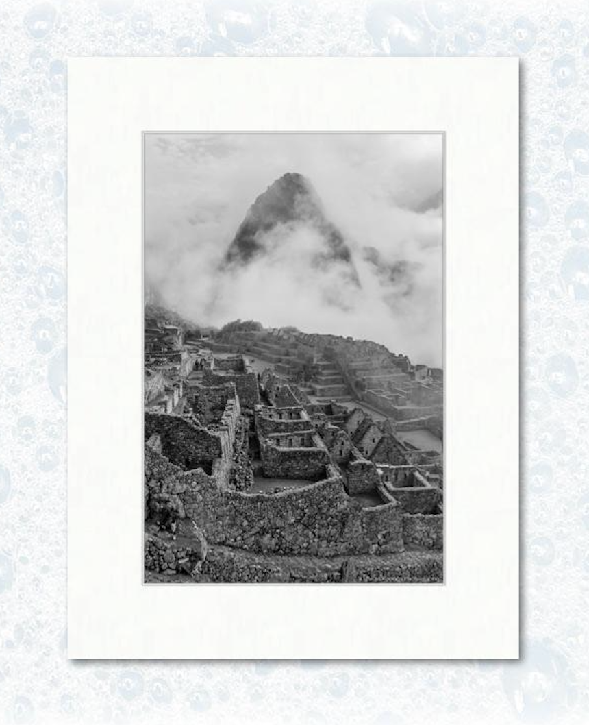 Peru Print No. 12 - 12" x 18" matted example