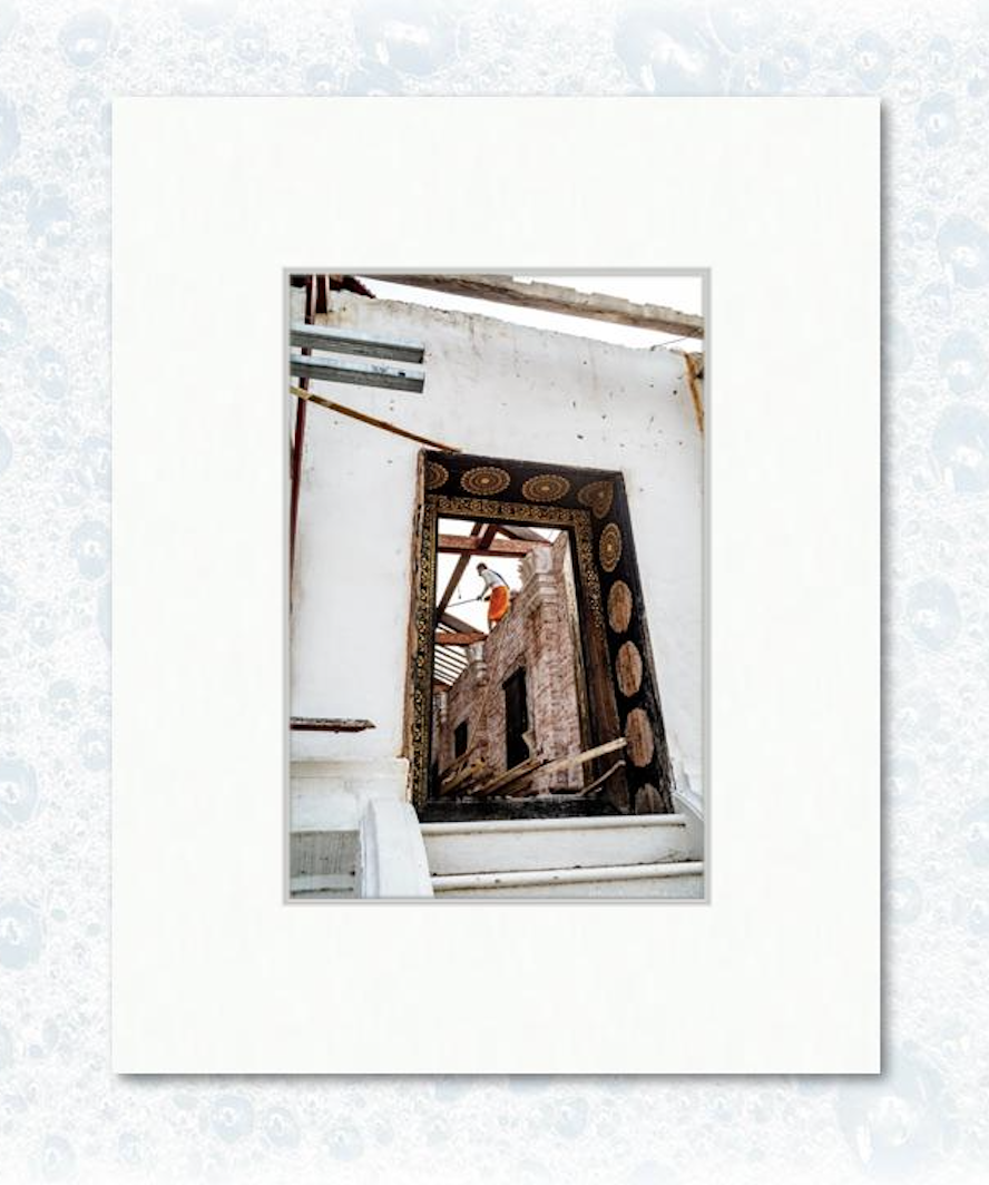 6" x 9" on 11" x 14" example matting