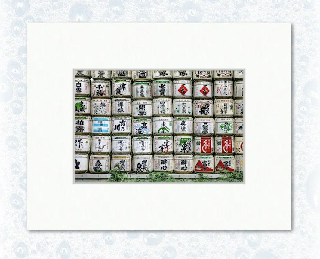 Japan Print No. 06 - 6" x 9" matted example