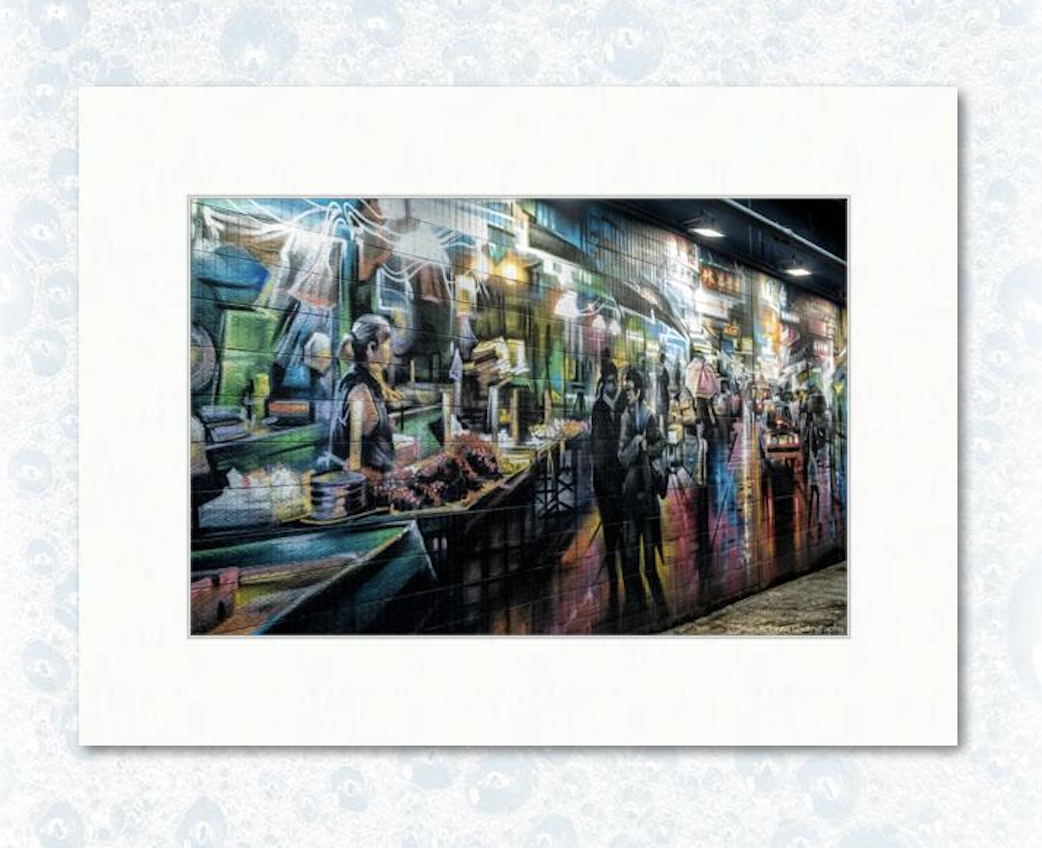 12” x 18” on 18” x 24” example matting