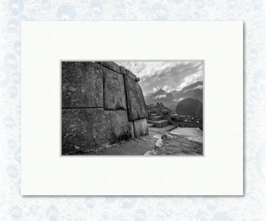 6" x 9" on 11" x 14" example matting