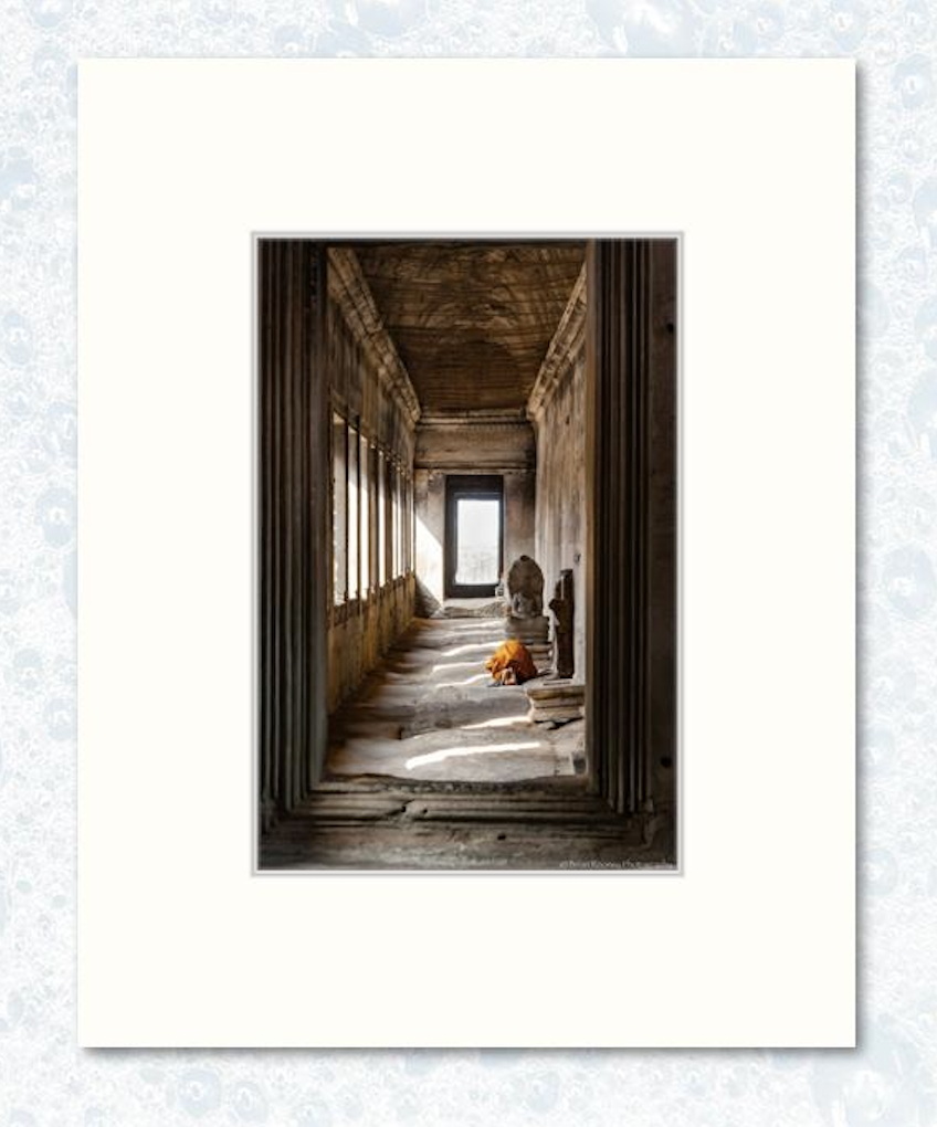 6" x 9" on 11" x 14" example matting