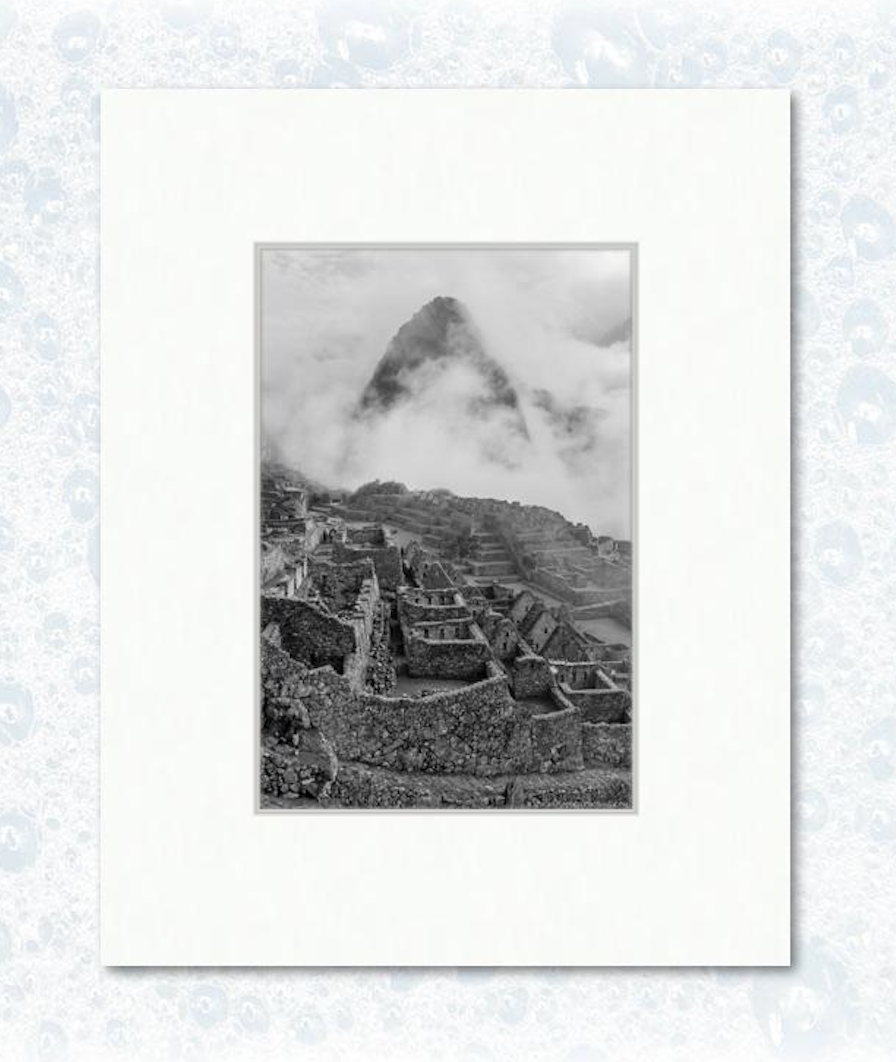 Peru Print No. 12 - 6" x 9" matted example
