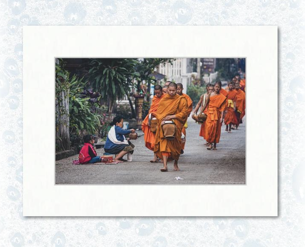 12” x 18” on 18” x 24” example matting