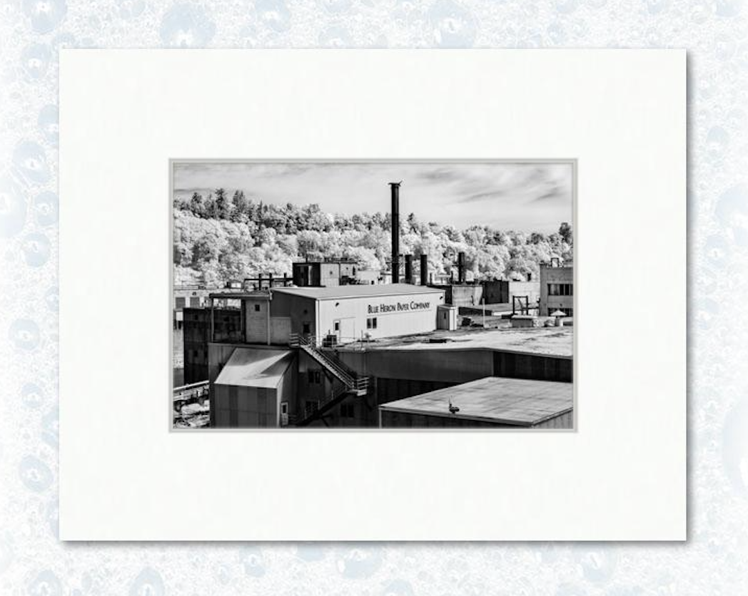 OC Mill Print No. 93 - 6" x 9" matted example