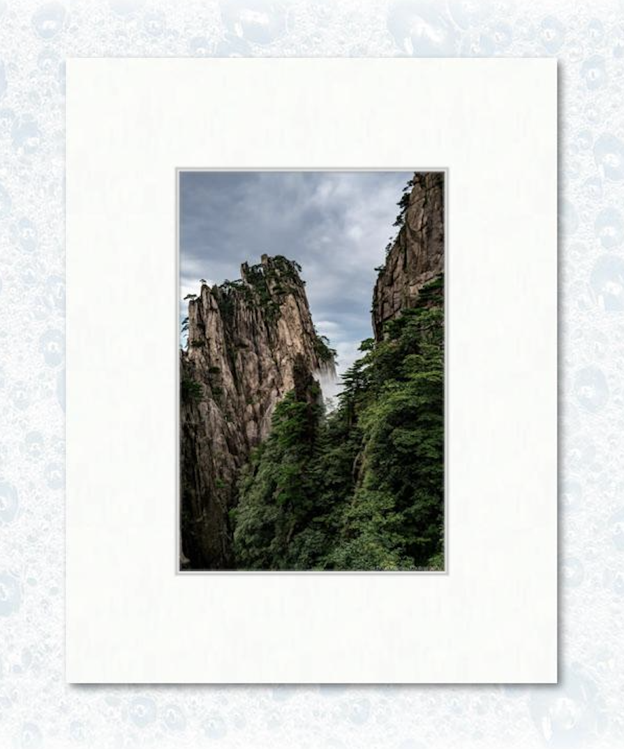 6" x 9" photograph on 11" x 14" matting