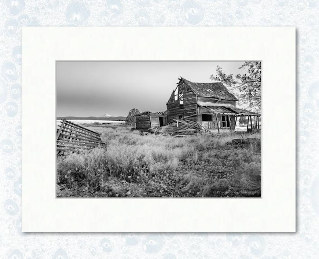 12" x 18" photograph on 18" x 24" matting