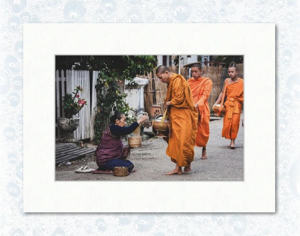 12” x 18” on 18” x 24” example matting