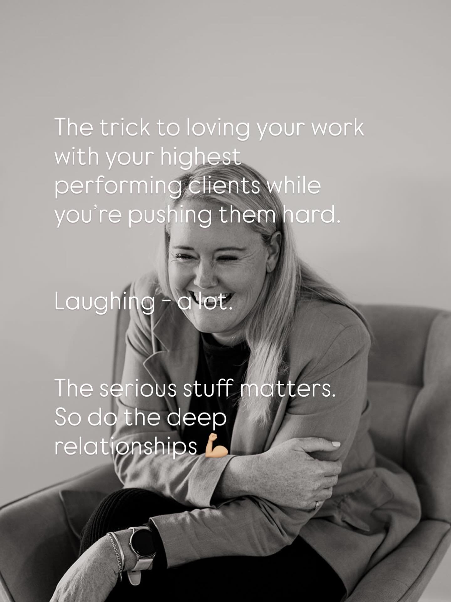 My favourite part. The &lsquo;realness&rsquo; - the deeply connected relationships that drive results. 
In a somewhat disconnected world. 

I might be known a &ldquo;the most brutally clear, kind and genuine business partner I&rsquo;ve ever had&rdquo